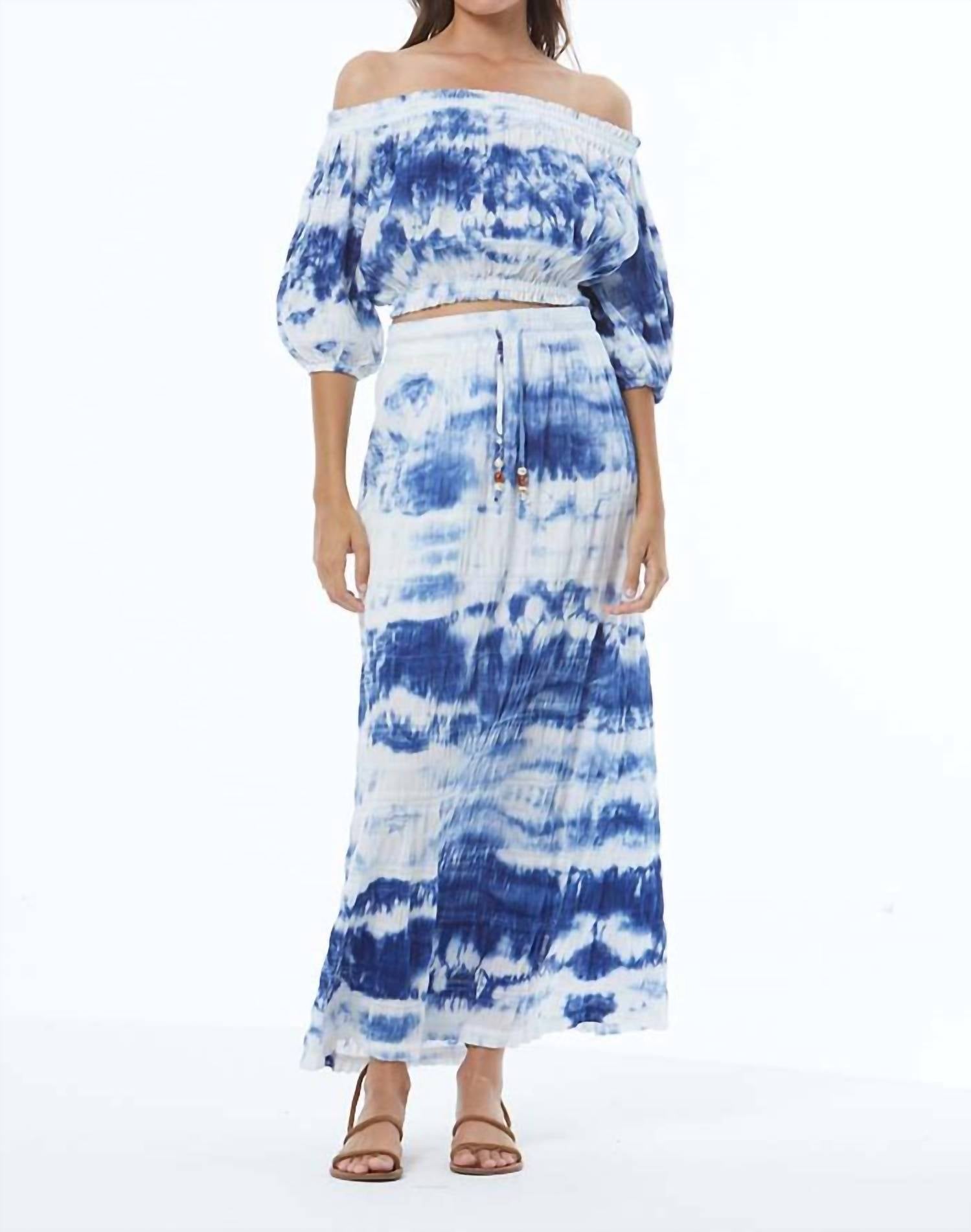 Young Fabulous & Broke Aloha Skirt In Cobalt In Blue