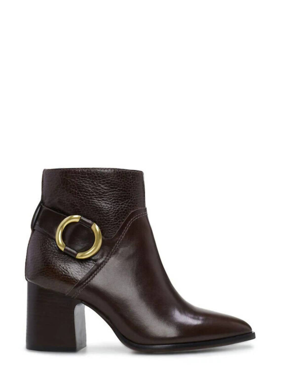 Shop Vince Camuto Evelanna Ankle Boot In Root Beer In Brown