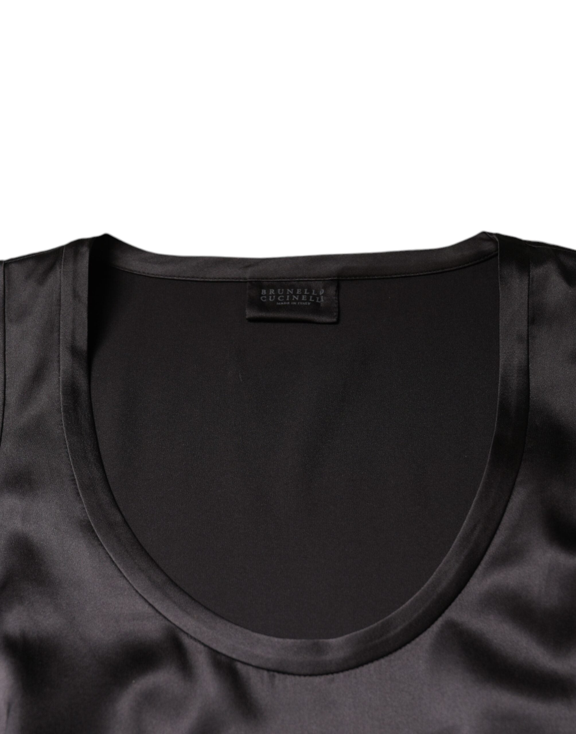 Brunello Cucinelli Silk Blend Sleeveless Tank Women's Top (Pre-Owned)