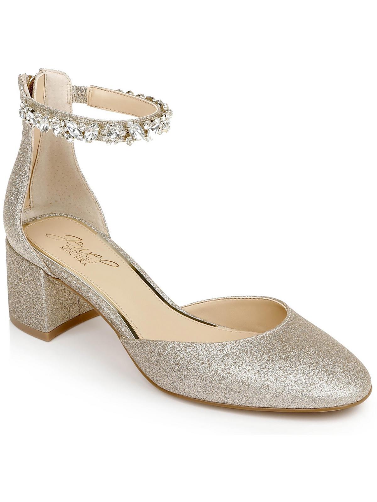Shop Jewel Badgley Mischka Cathleen Womens Embellished Glitter Ankle Strap In Multi