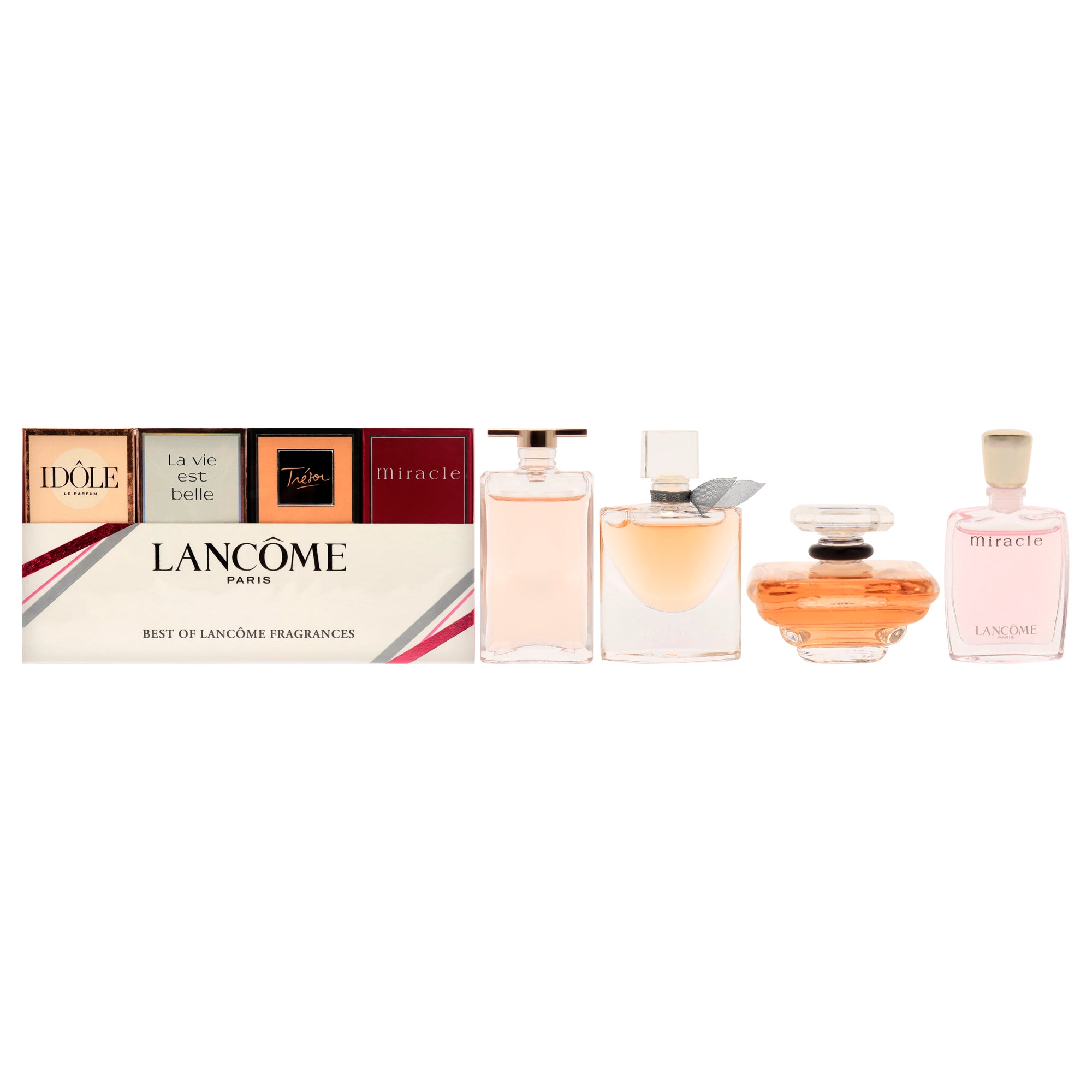 Lancôme Best Of Lancome By Lancome For Women - 4 Pc Mini Gift Set 0.16oz Idole Edp Splash, 0.135oz La Vie Es In White