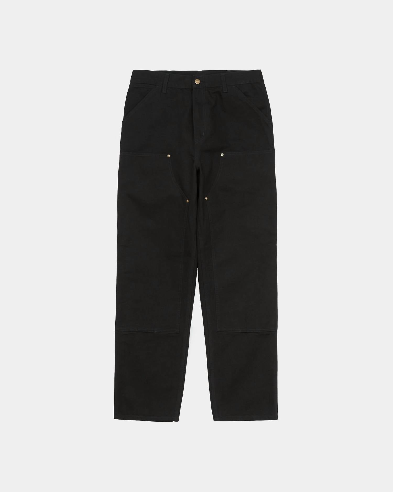 Carhartt Men's Double Knee Pant In Black Rinsed