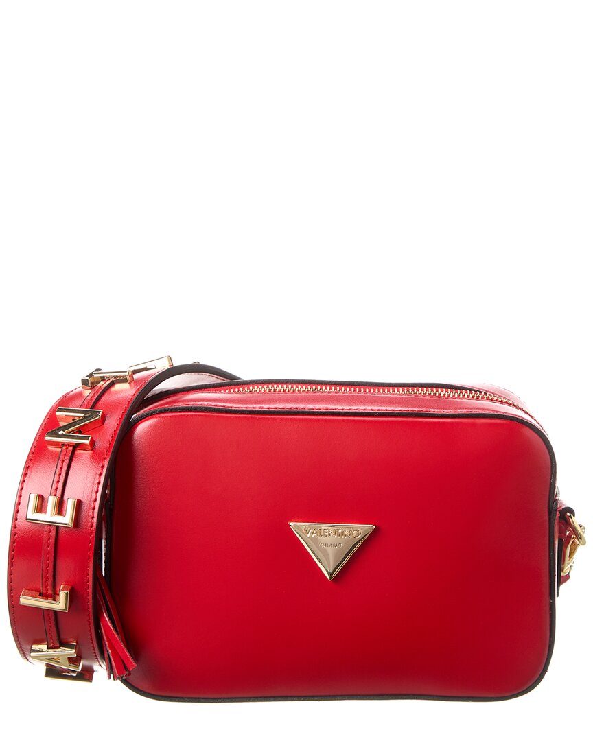 Shop Valentino By Mario Valentino Babette Valent Leather Crossbody In Red