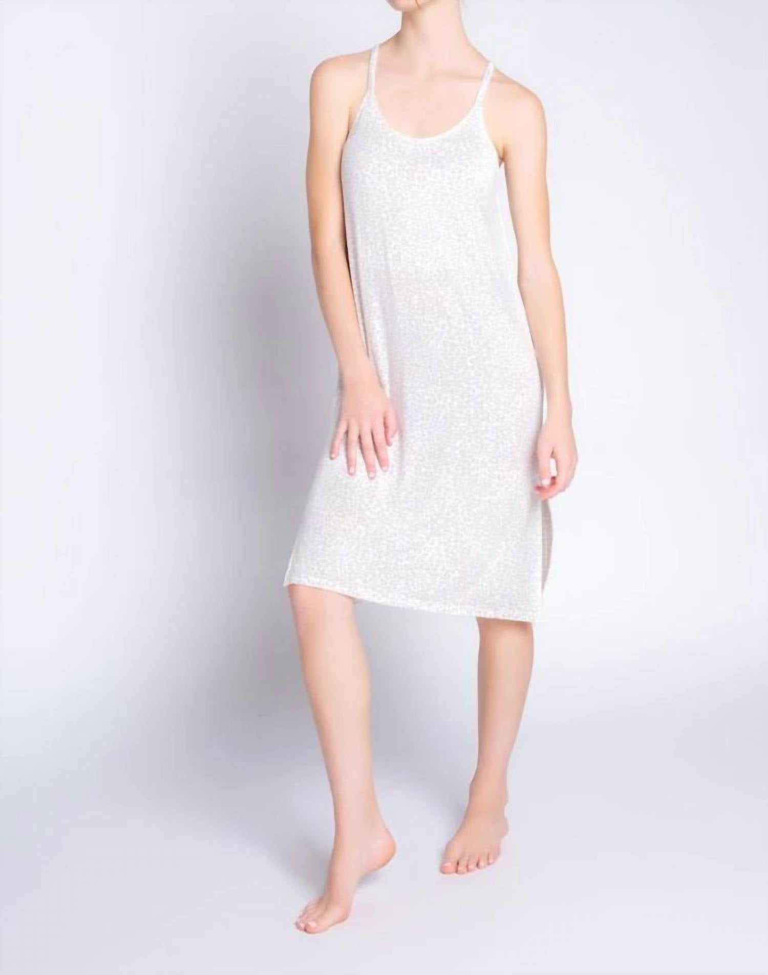 Shop Pj Salvage Sunburst Modal Dress In Ivory In Beige