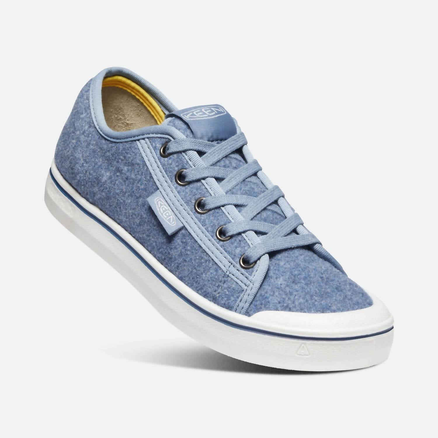 Shop Keen Elsa Sustainable Felt Retro Sneaker In Blue