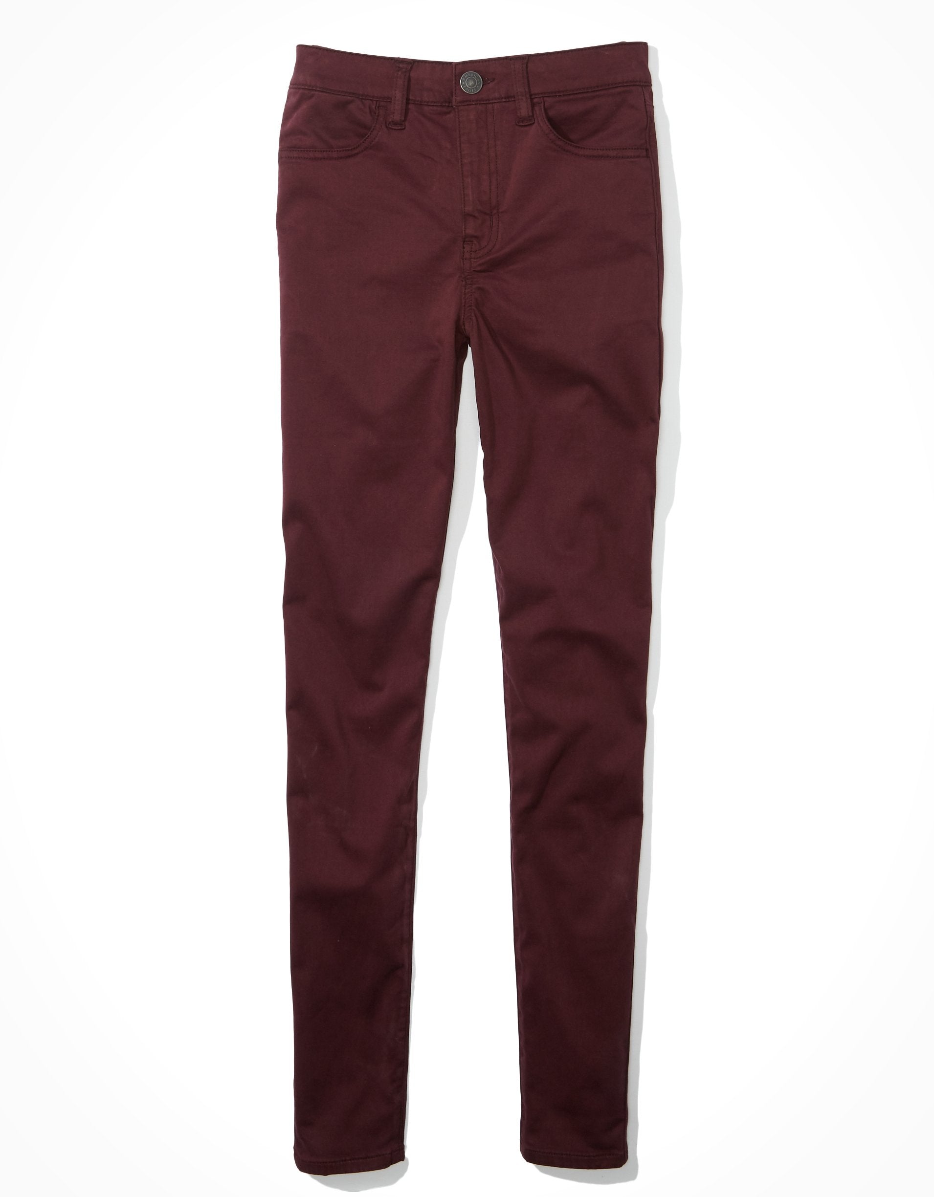 American Eagle Outfitters Ae High-waisted Jegging In Burgundy