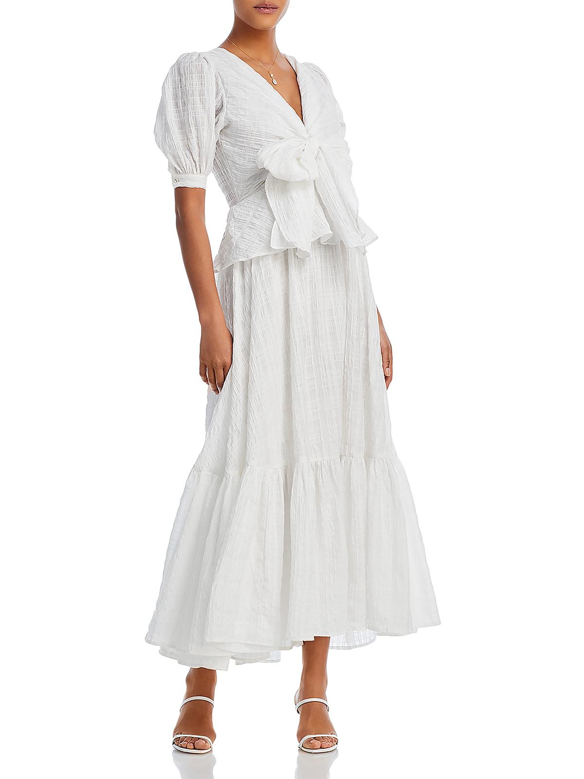 Shop Evarae Womens V Neck Maxi Maxi Dress In White