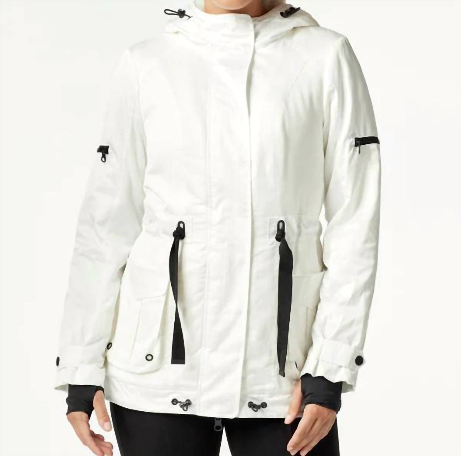 Shop Blanc Noir Winter Grenadier Jacket In Cloud Dancer In White