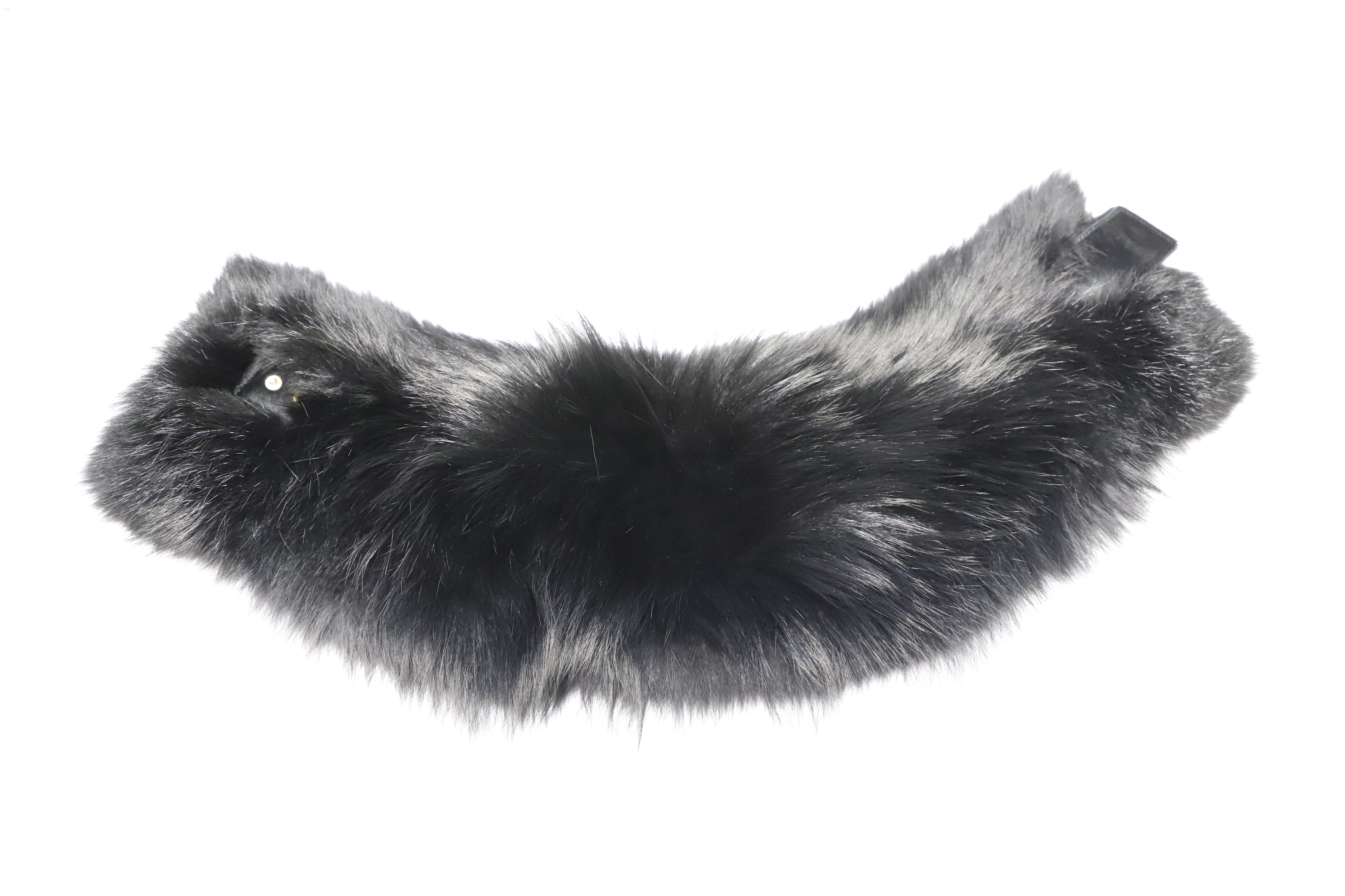 Image of Gucci Scarf in Black Fox Fur