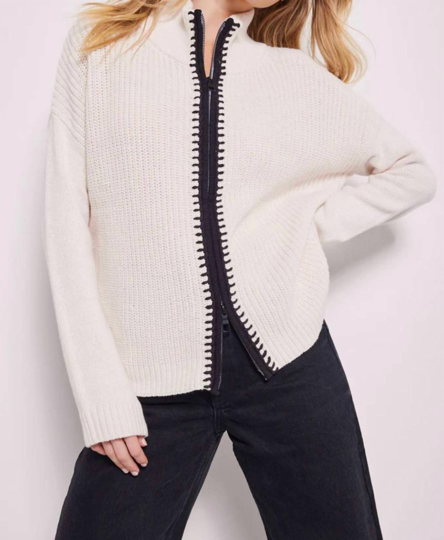 Shop Lisa Todd Romancin' Sweater In Snow In White