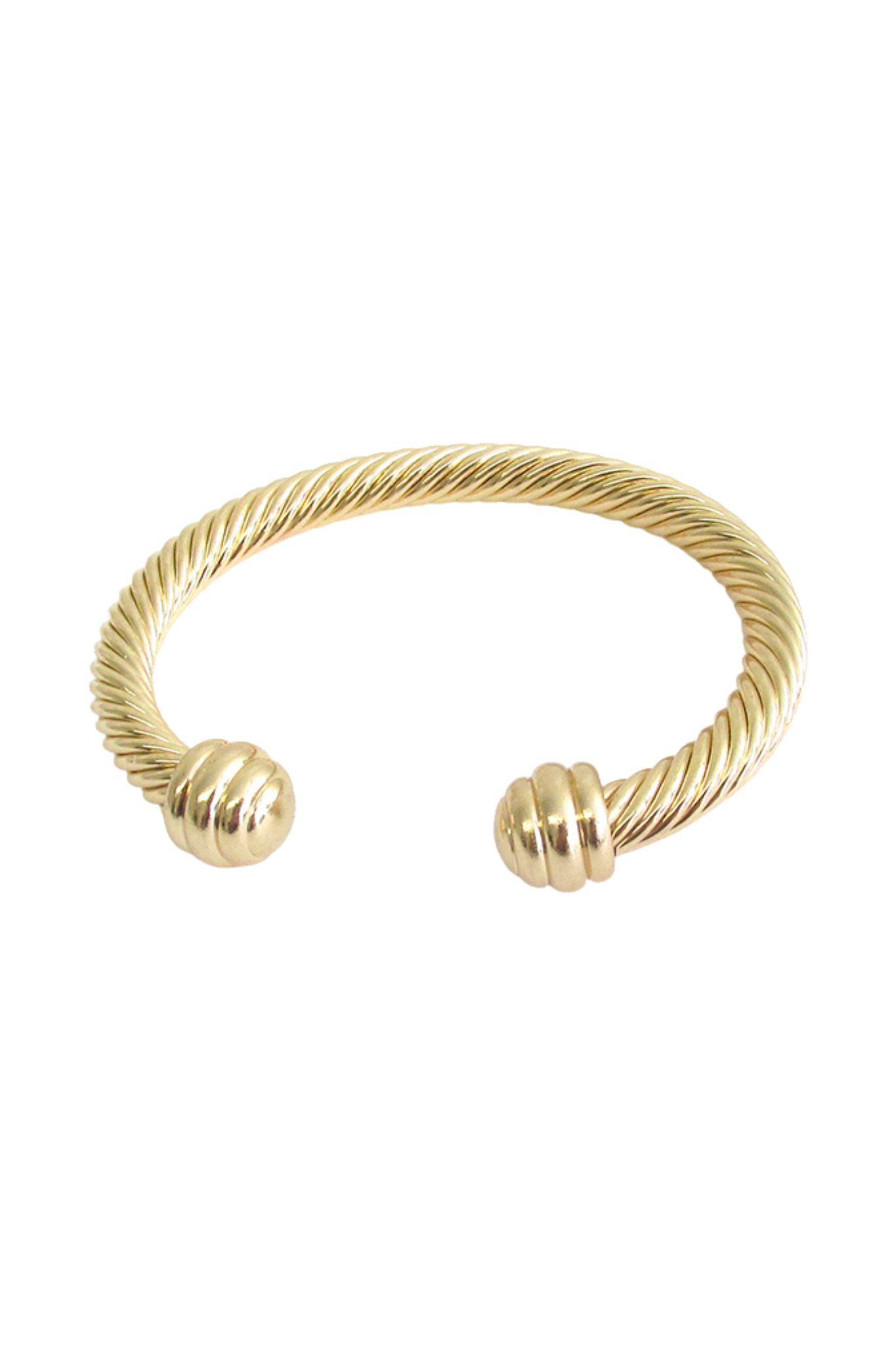 A Blonde And Her Bag Gold Cuff Twist Bracelet