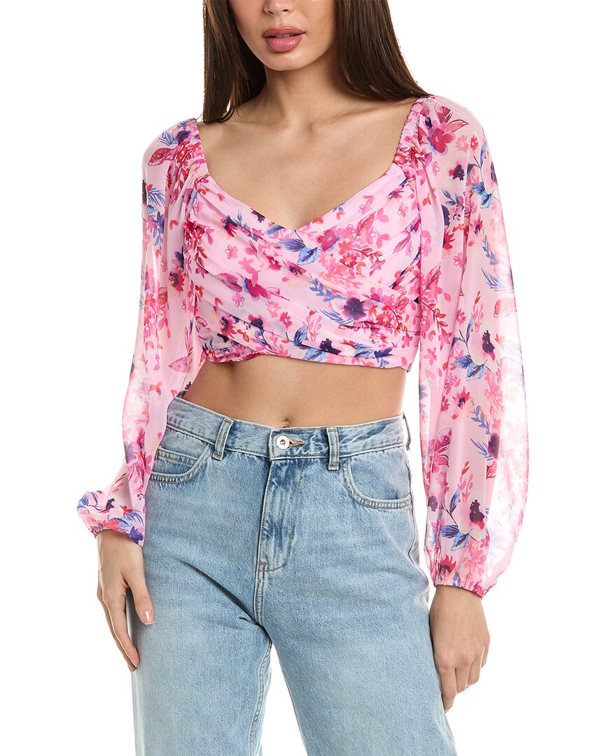 Shop Allison Casey Crop Top In Pink