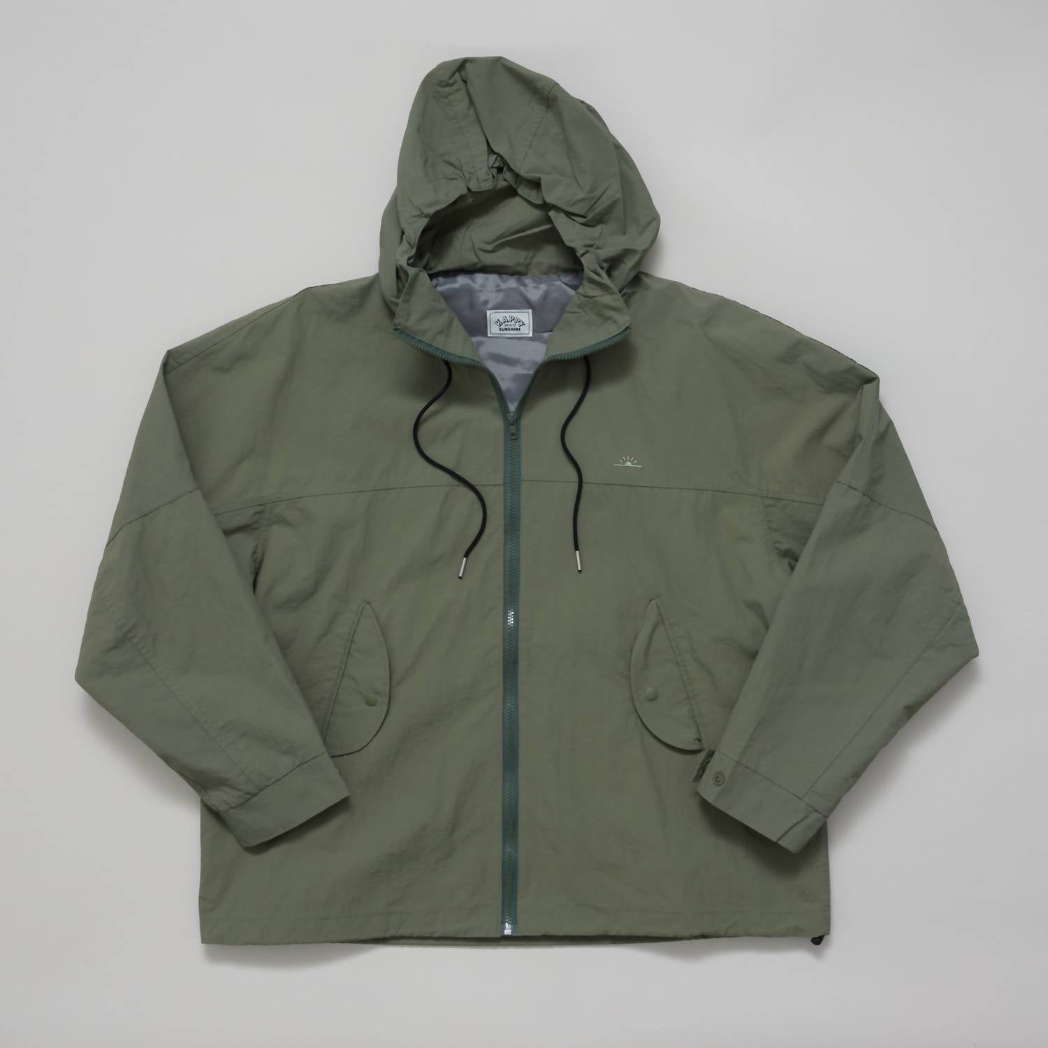 Shop Kappy Sunrise Windbreaker In Army Green