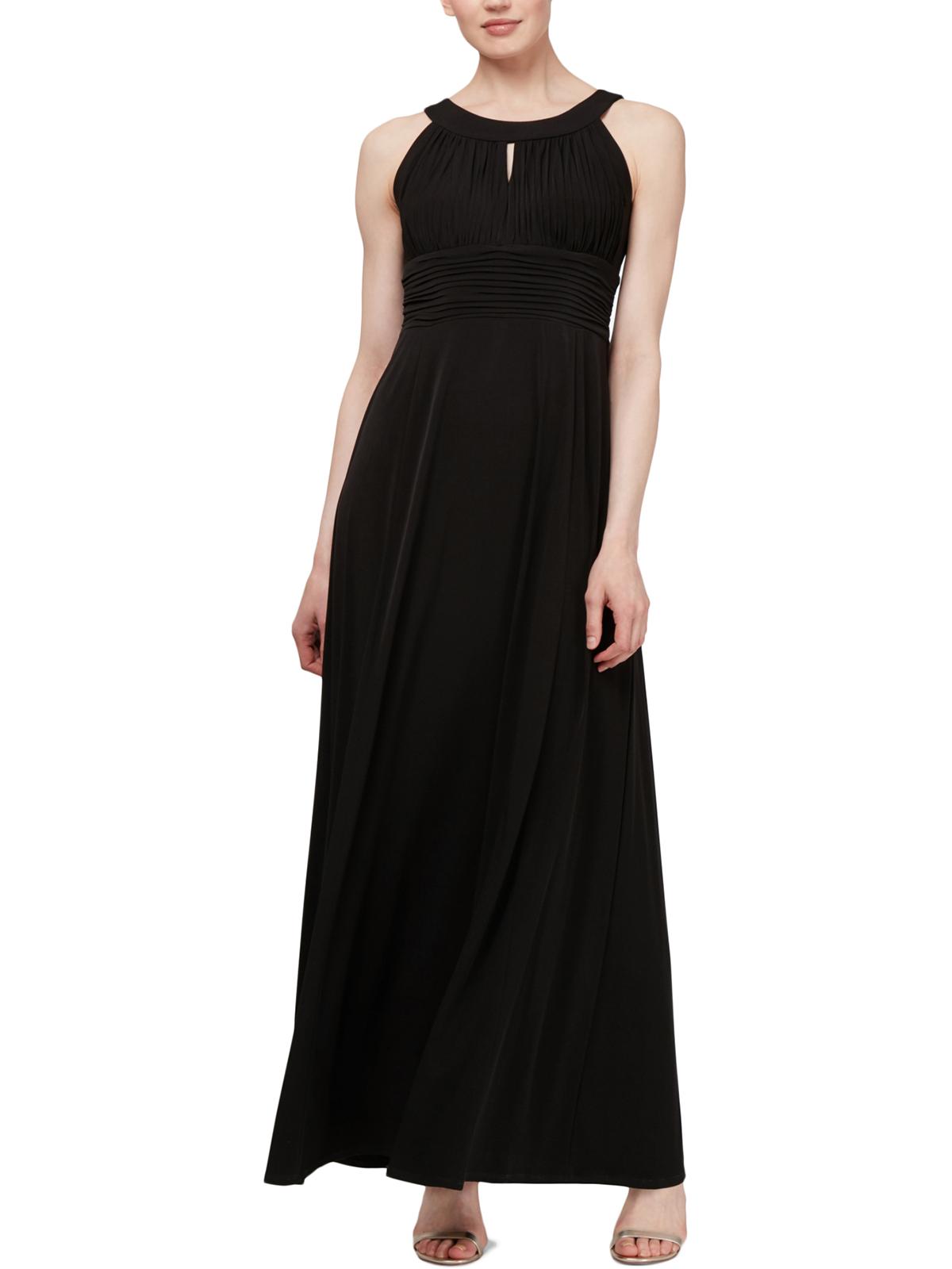 Shop Slny Womens Sleeveless Pleated Formal Dress In Black