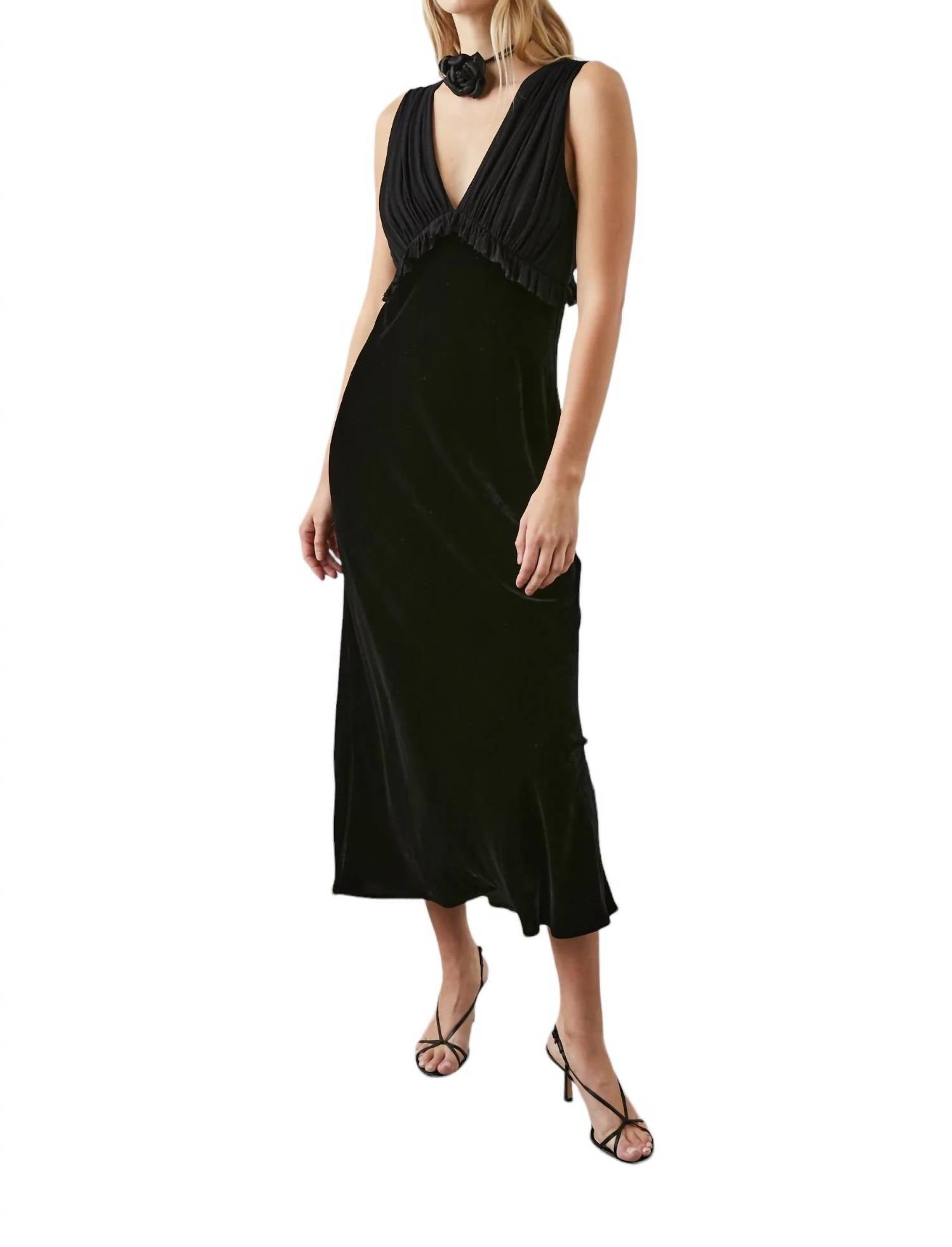 Shop Rails Gilda Midi Dress In Black