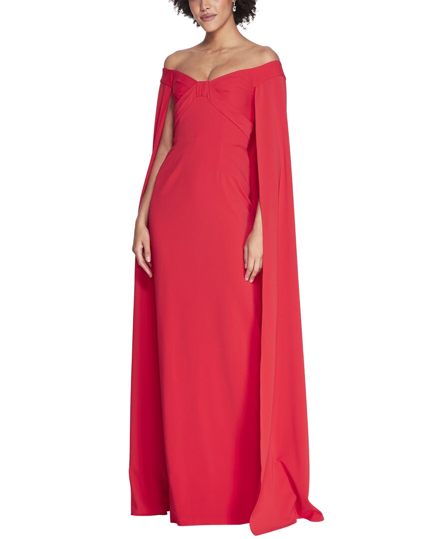 Shop Marchesa Notte Gown In Red