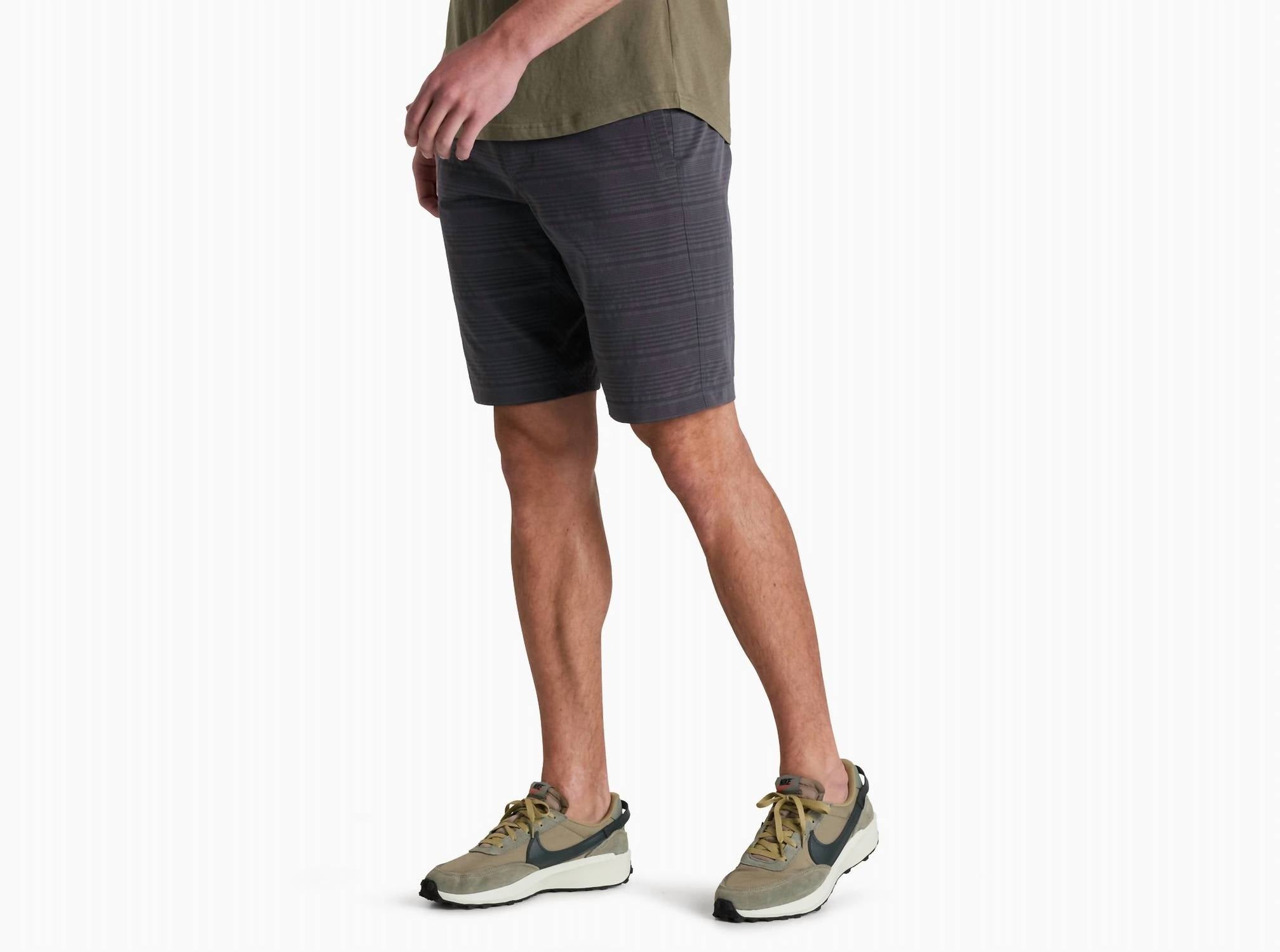 Kuhl Men's Upriser Short In Koal Stripe In Blue