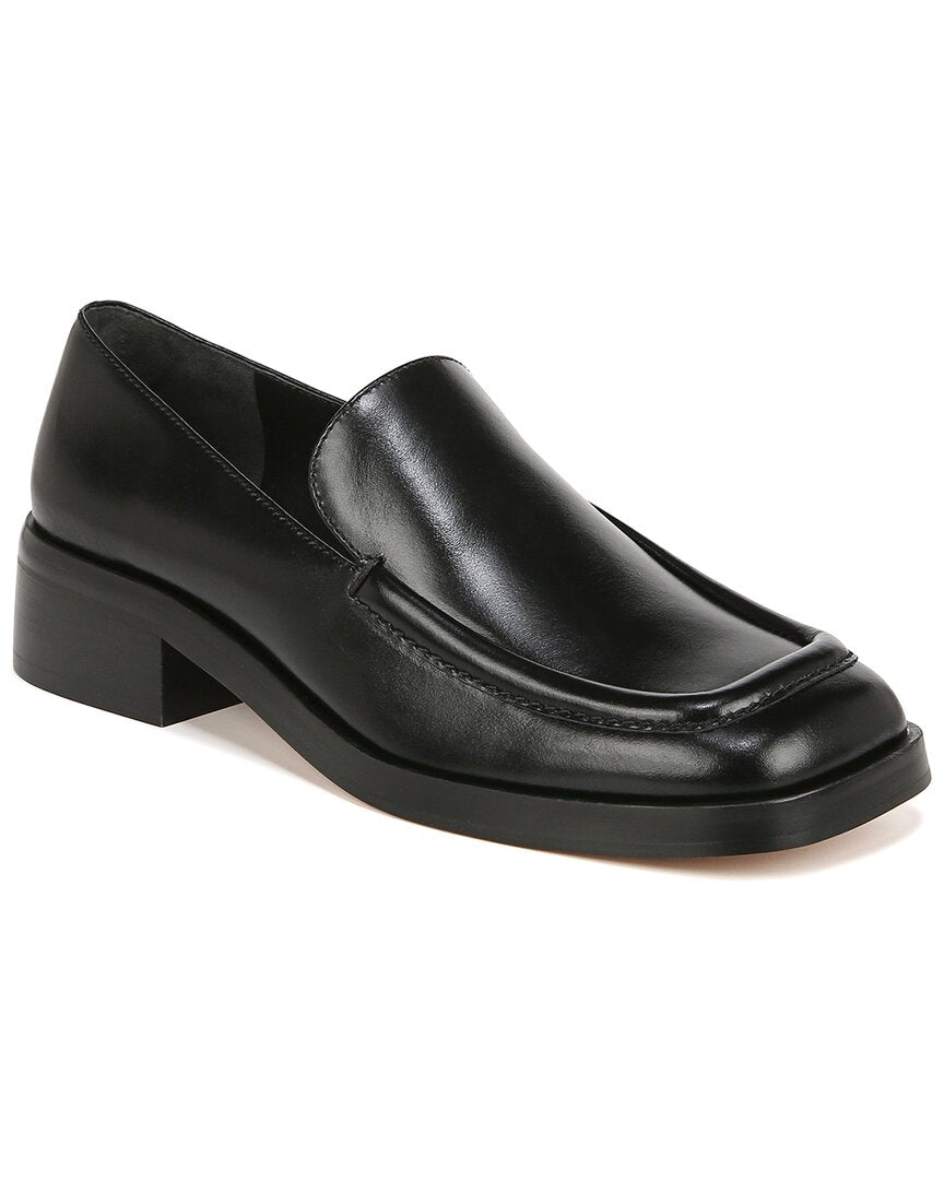 Vince Doris Leather Slip-on Loafer In Black