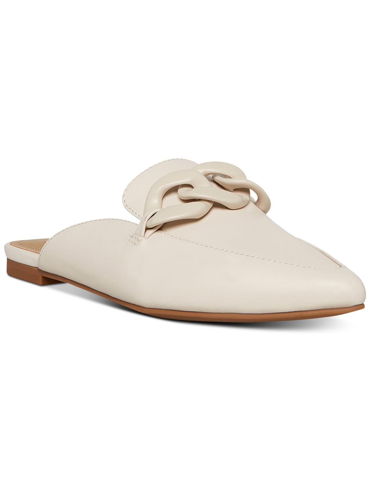 Shop Steve Madden Fleur Womens Pointed Toe Slip On Loafers In White