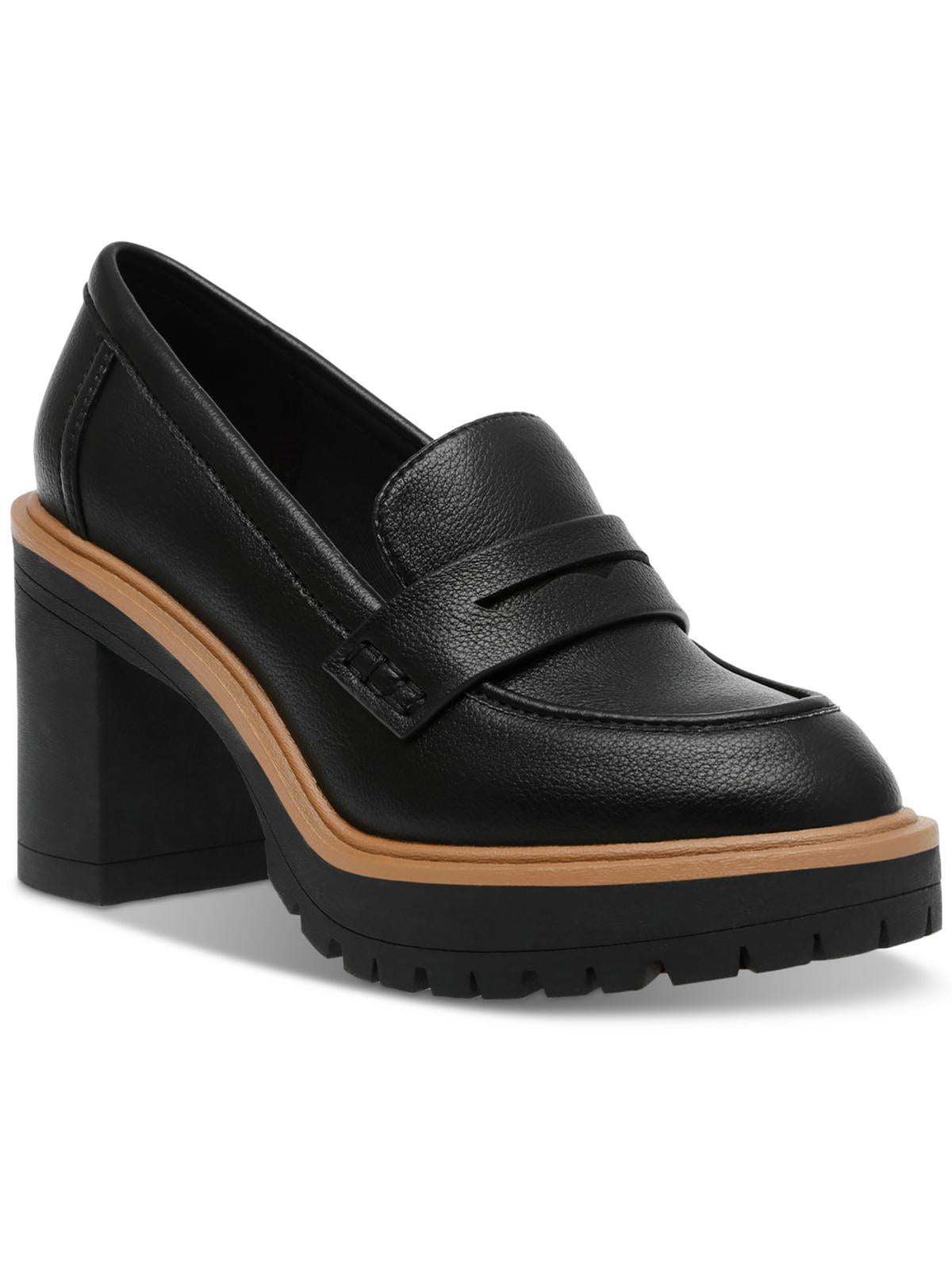 Dolce Vita Jay Jay Womens Leather Loafers In Black