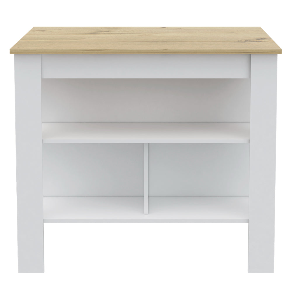 Streamdale Burlingame 5 Shelf 4 Door Kitchen Set, Light Oak