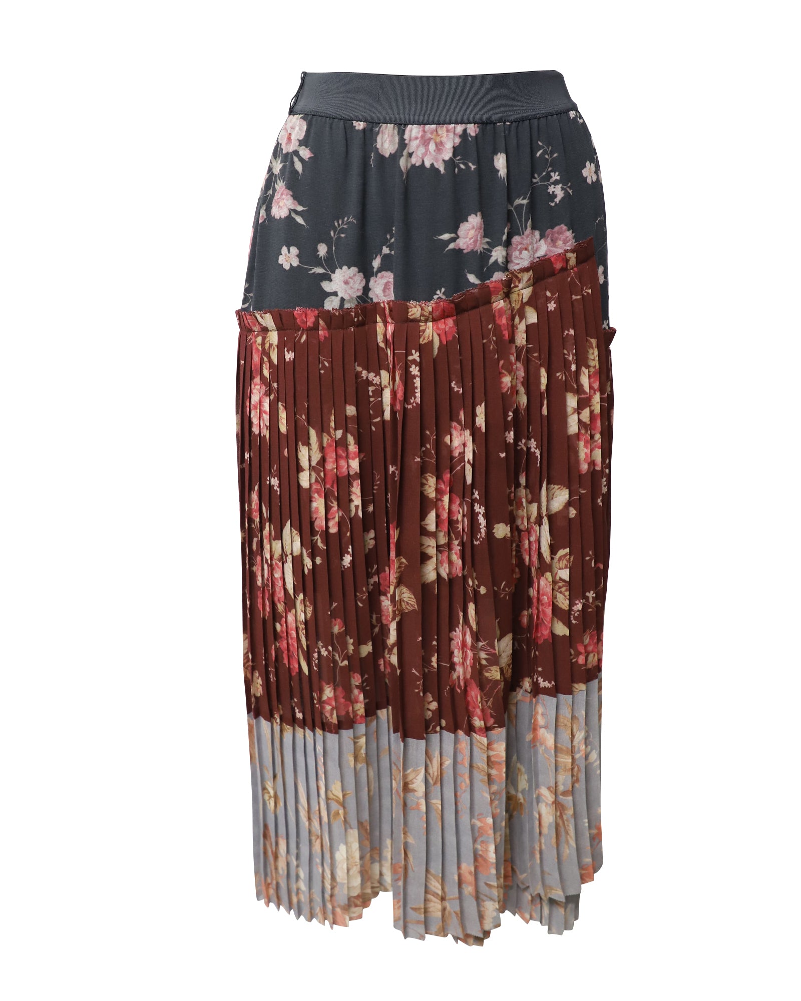 image of Zimmermann Unbridled Floral Skirt in Multicolor Polyester