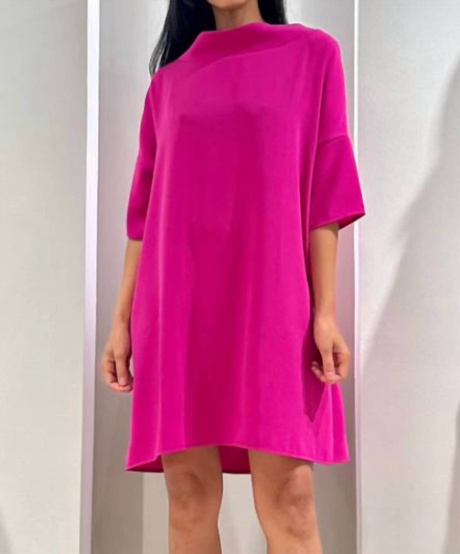 Shop Suzy D Audrey Tunic Dress In Deep Pink