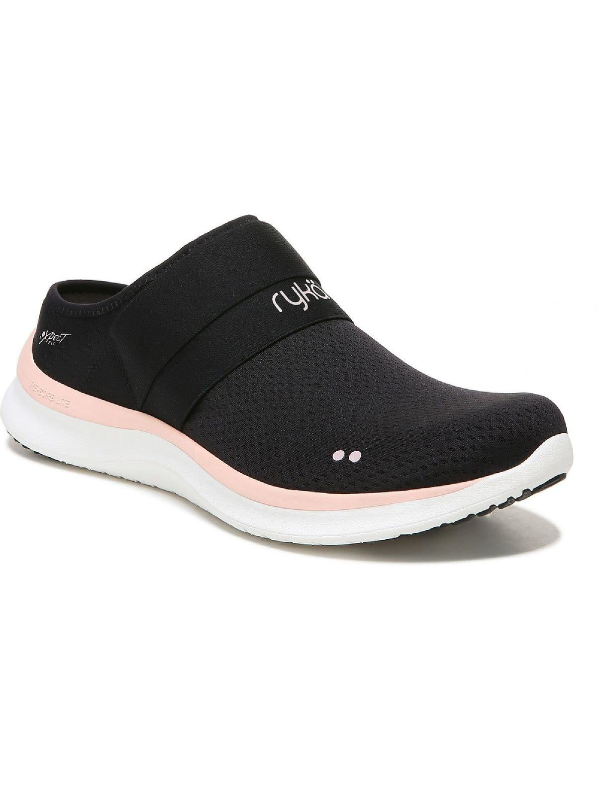 Ryka Laid Back Womens Fitness Lifestyle Slip-on Sneakers In Black