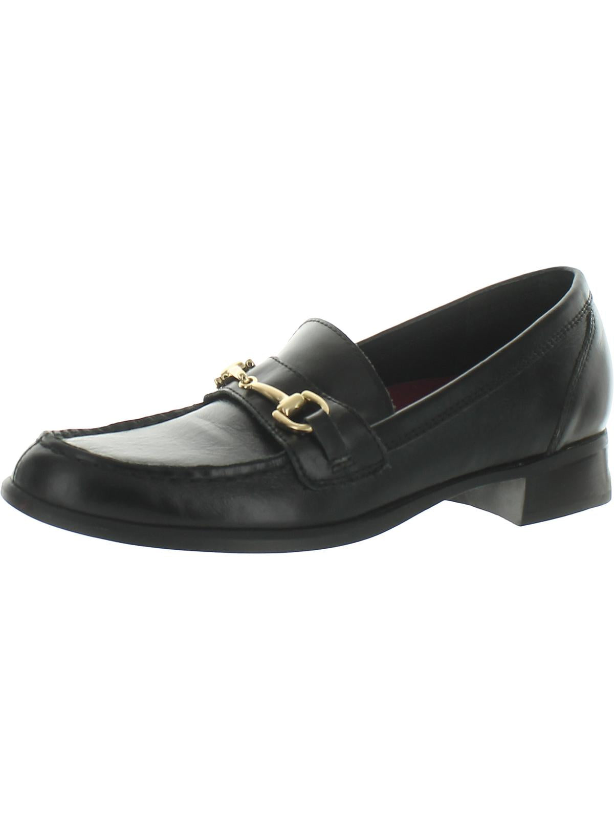 Shop Munro Gryffin Womens Leather Loafers In Black