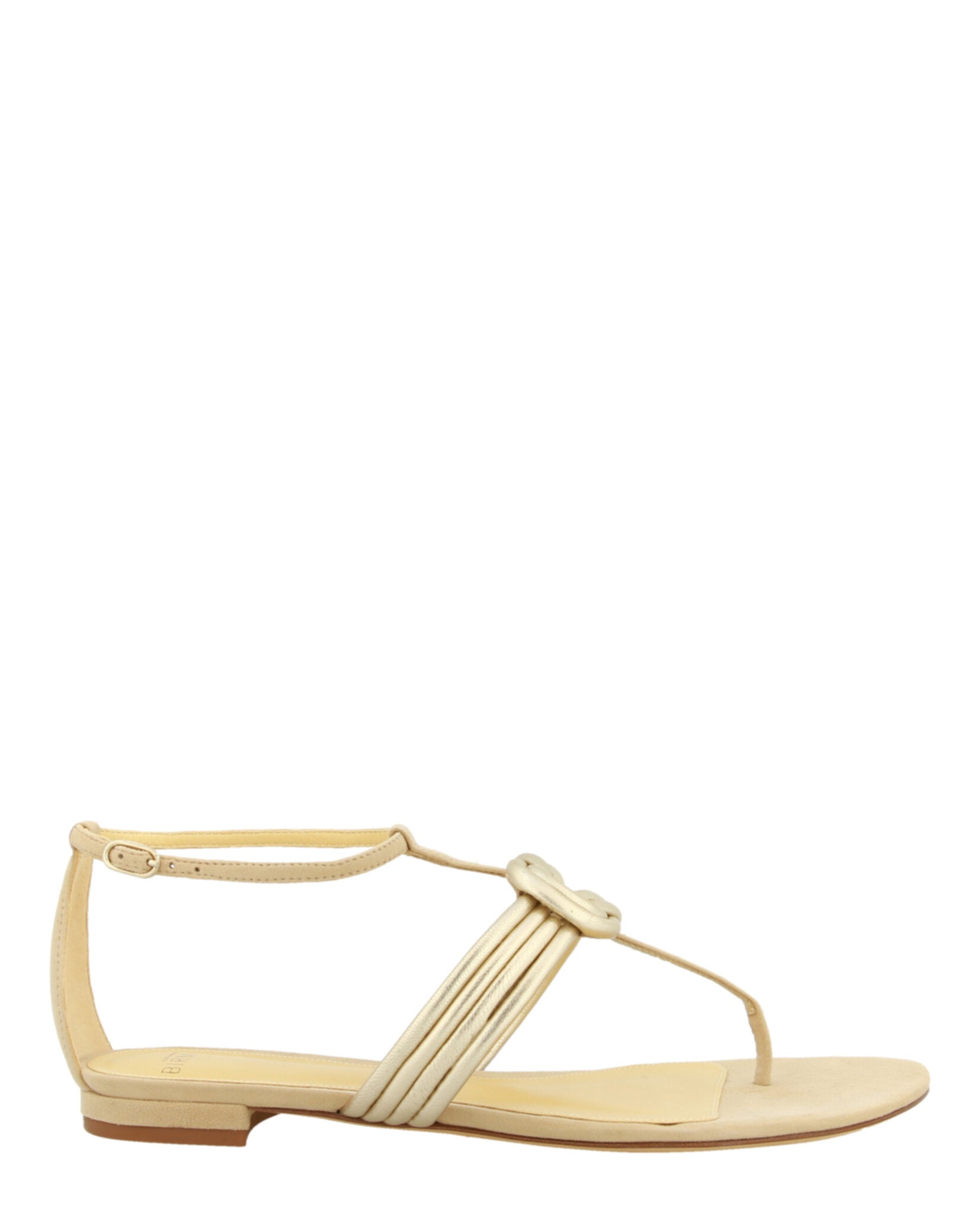 Shop Alexandre Birman Vicky Thong Sandals In Gold