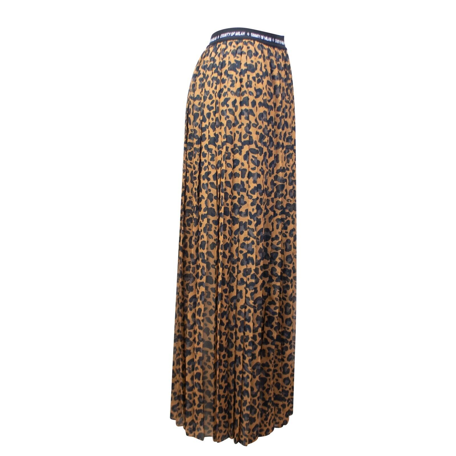 Marcelo Burlon County Of Milan County Leopard Long Skirt - Brown In Animal Print