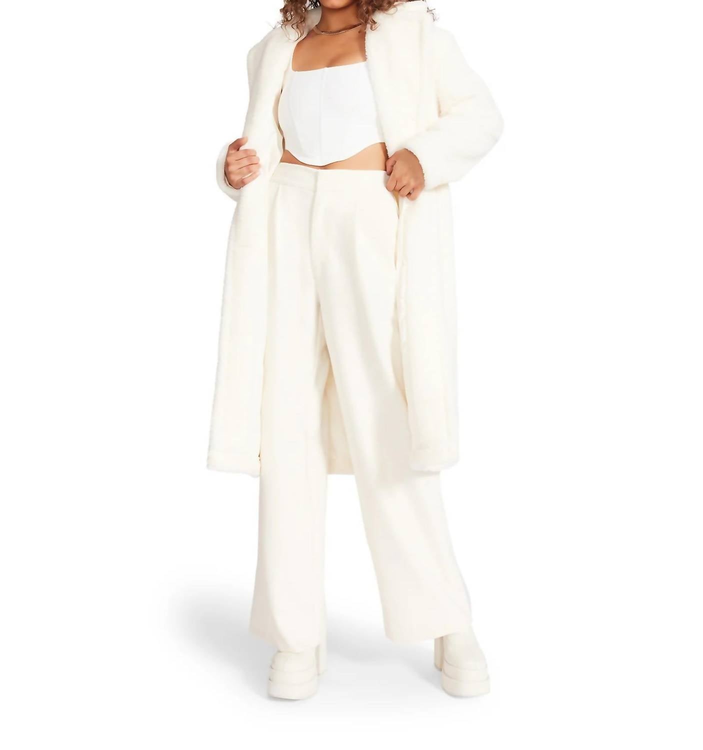 Shop Bb Dakota Isabella Pant In White In Beige
