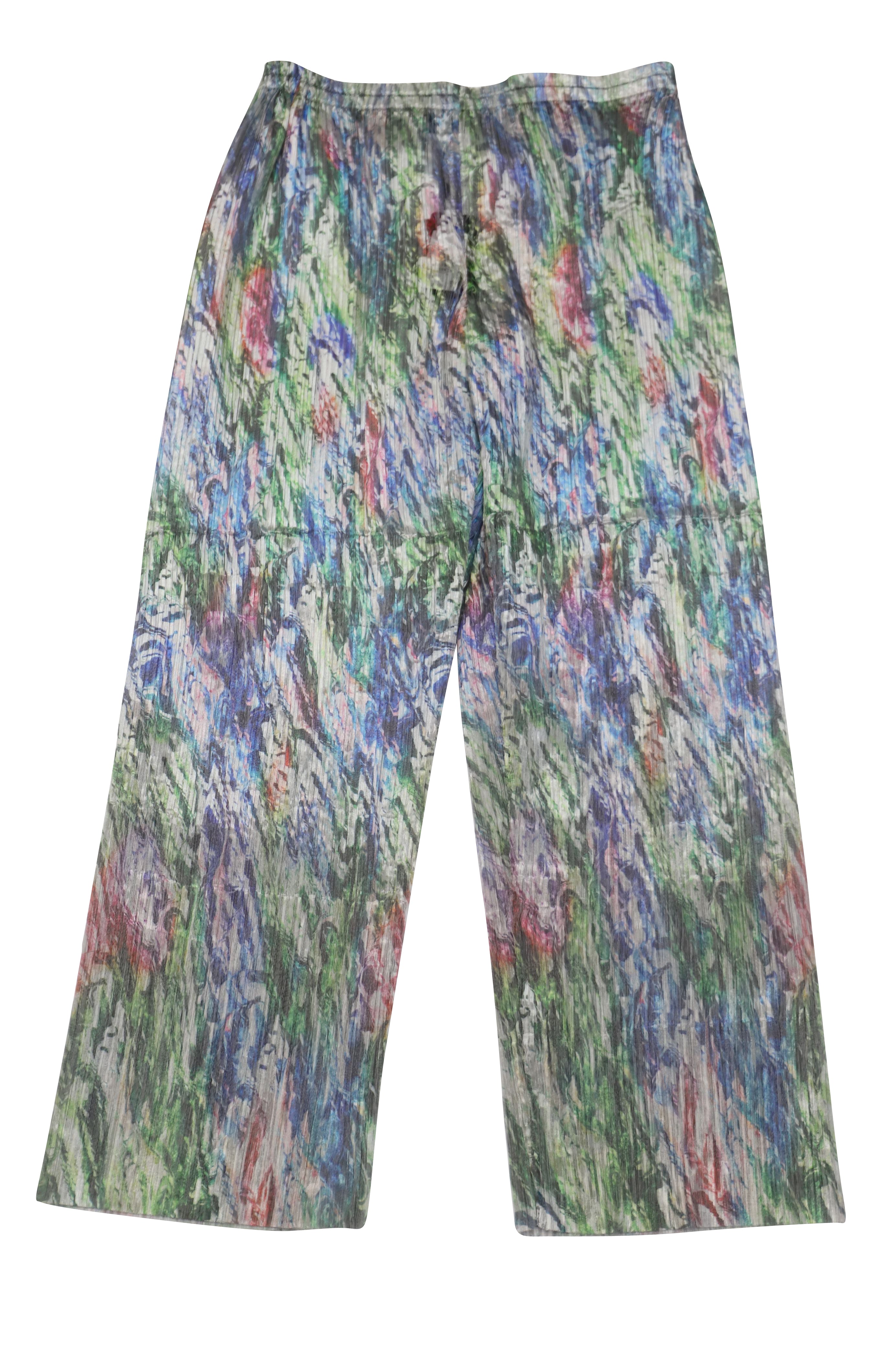 Image of Giorgio Armani Straight-Leg Pants in Multicolor Polyester