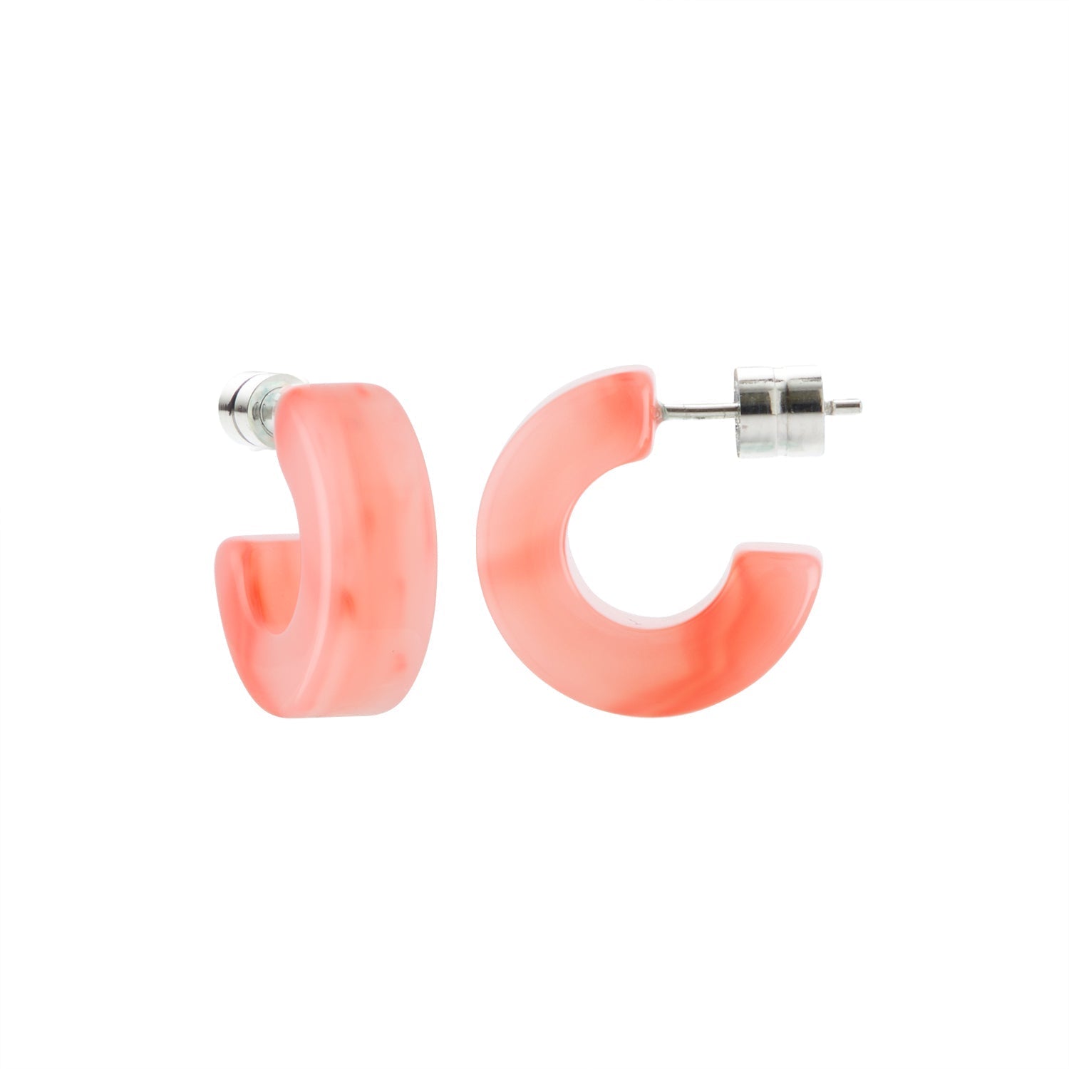 Shop Machete Muse Hoops In Bright Pink
