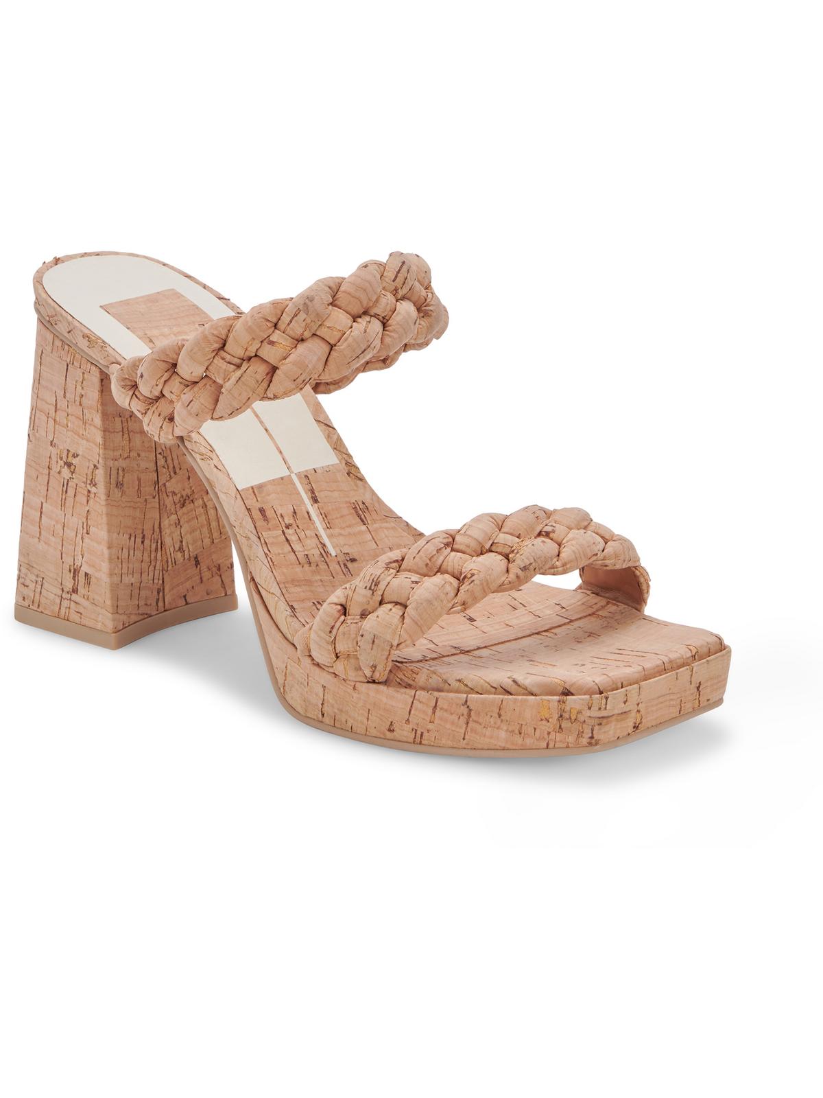 Shop Dolce Vita Ashby Womens Faux Leather Open Toe Platform Sandals In Beige