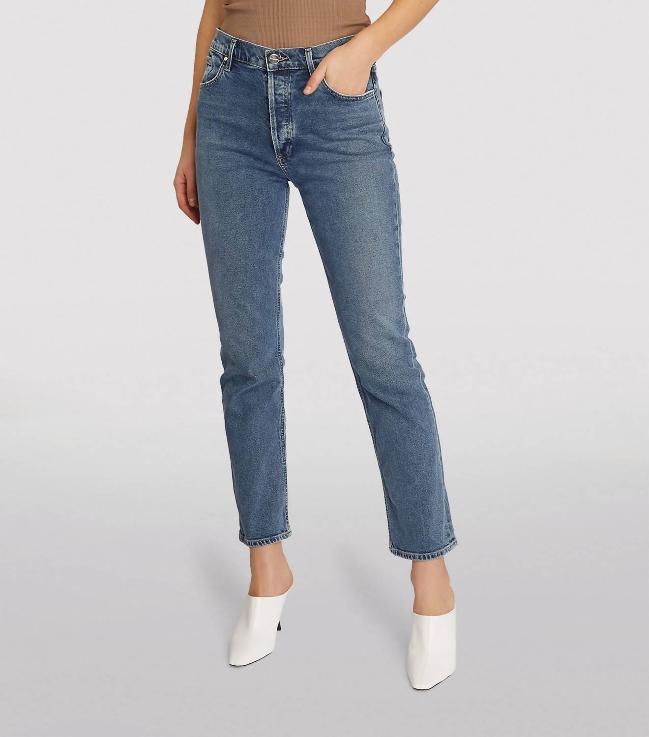 Goldsign The Morgan Jeans In Dunn In Blue