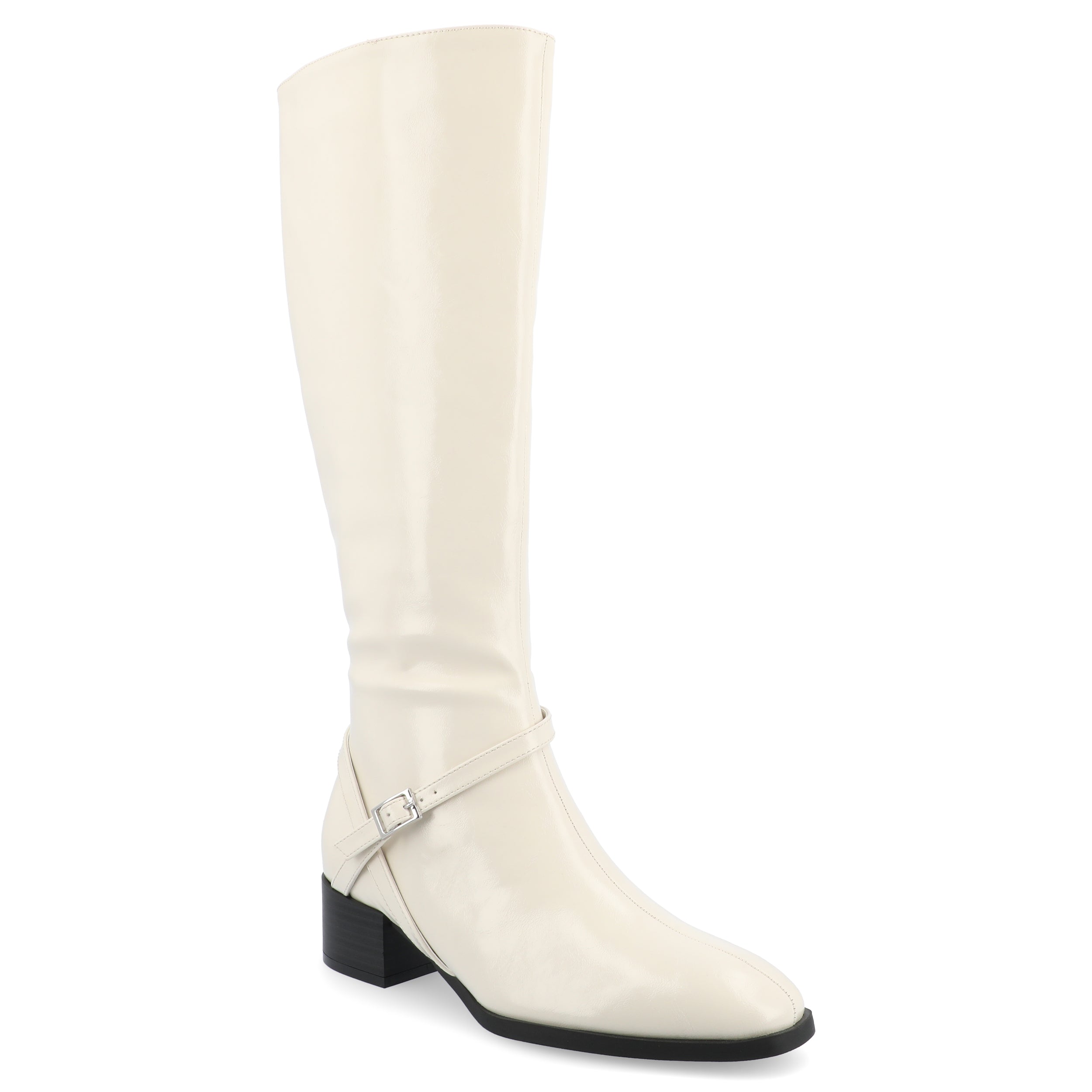 Journee Collection Women's Tru Comfort Foam Wide Width Wide Calf Rhianah Boots In White