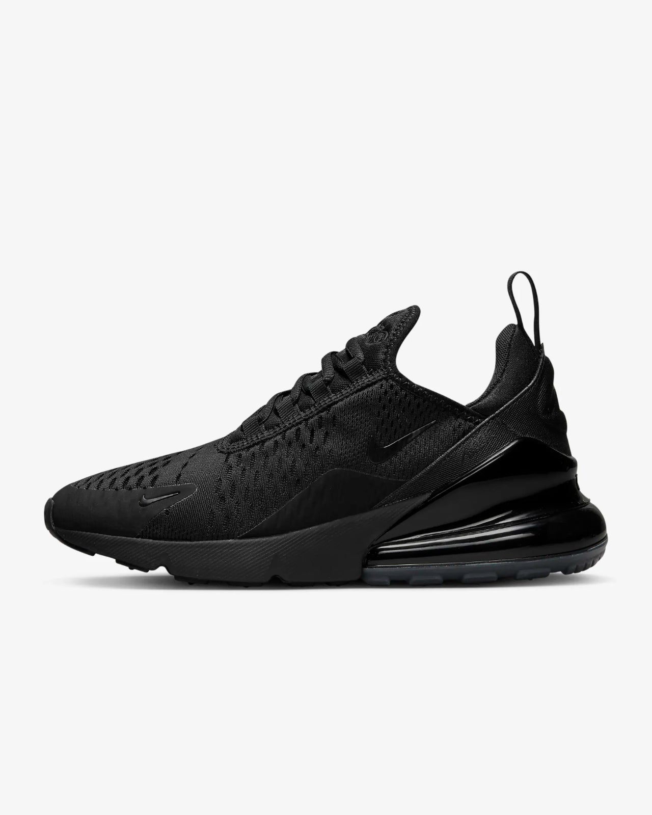 Shop Nike Air Max 270 Ah6789-006 Women's Triple Black Lifestyle Sneakers Shoes Pin27