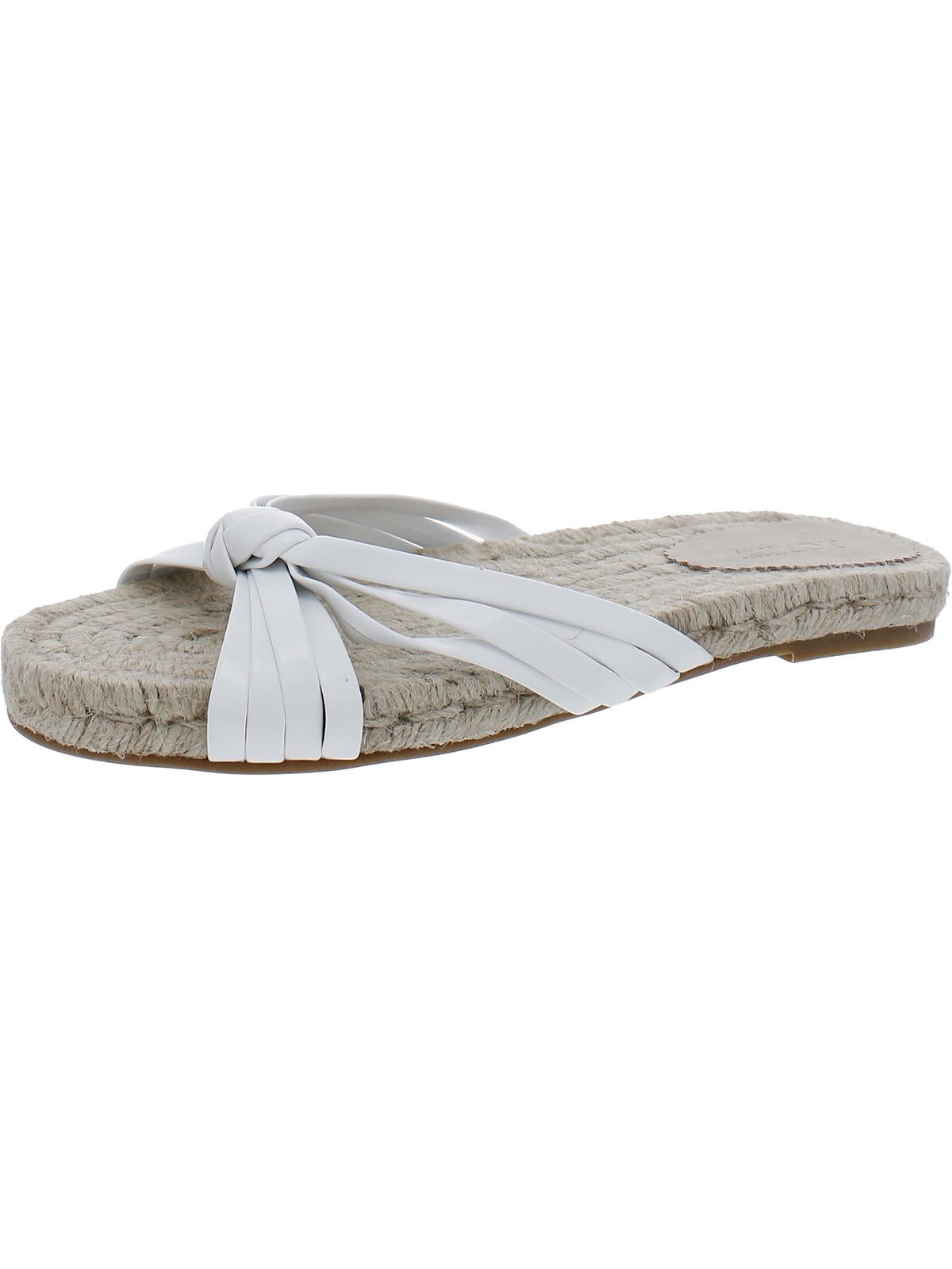 Shop J Crew Womens Faux Leather Slip On Espadrilles In White