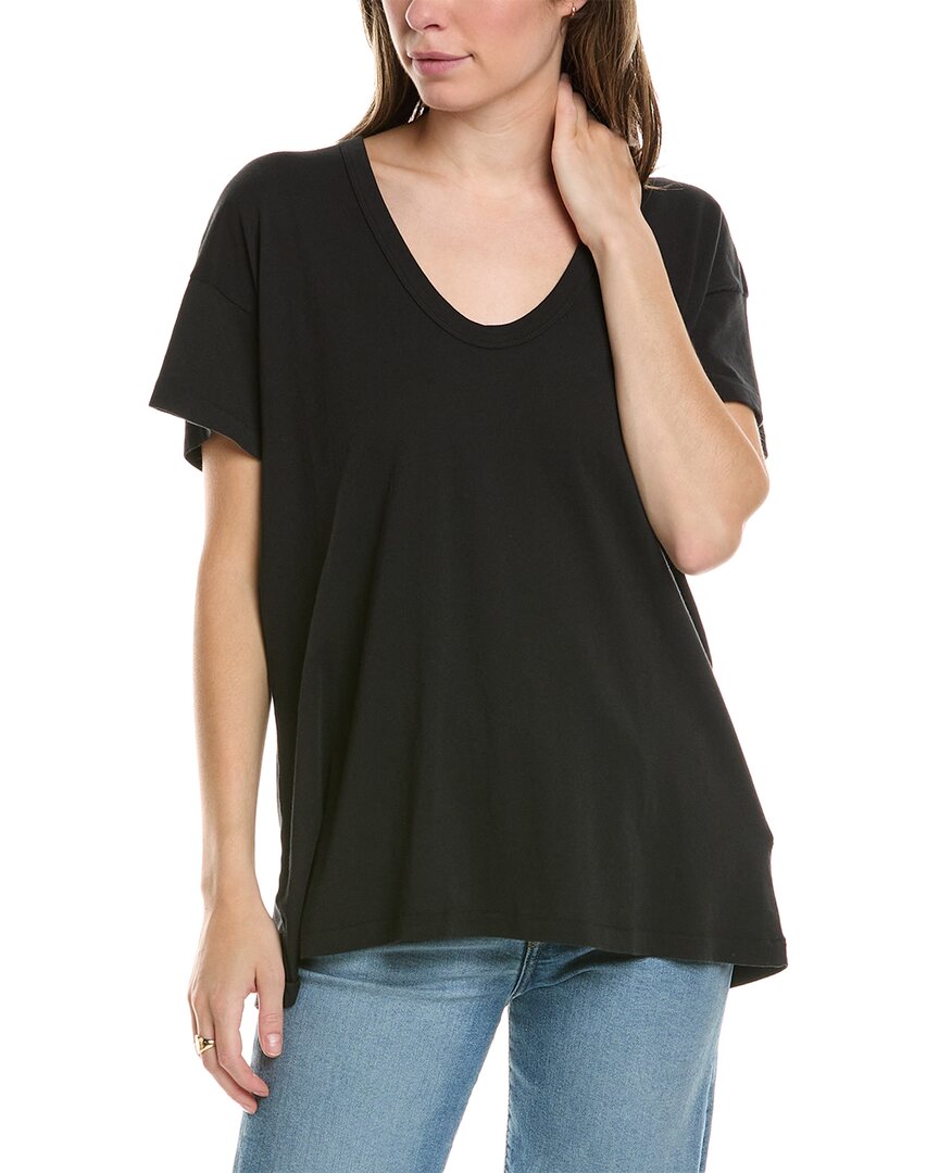 The Great The U-neck T-shirt In Black