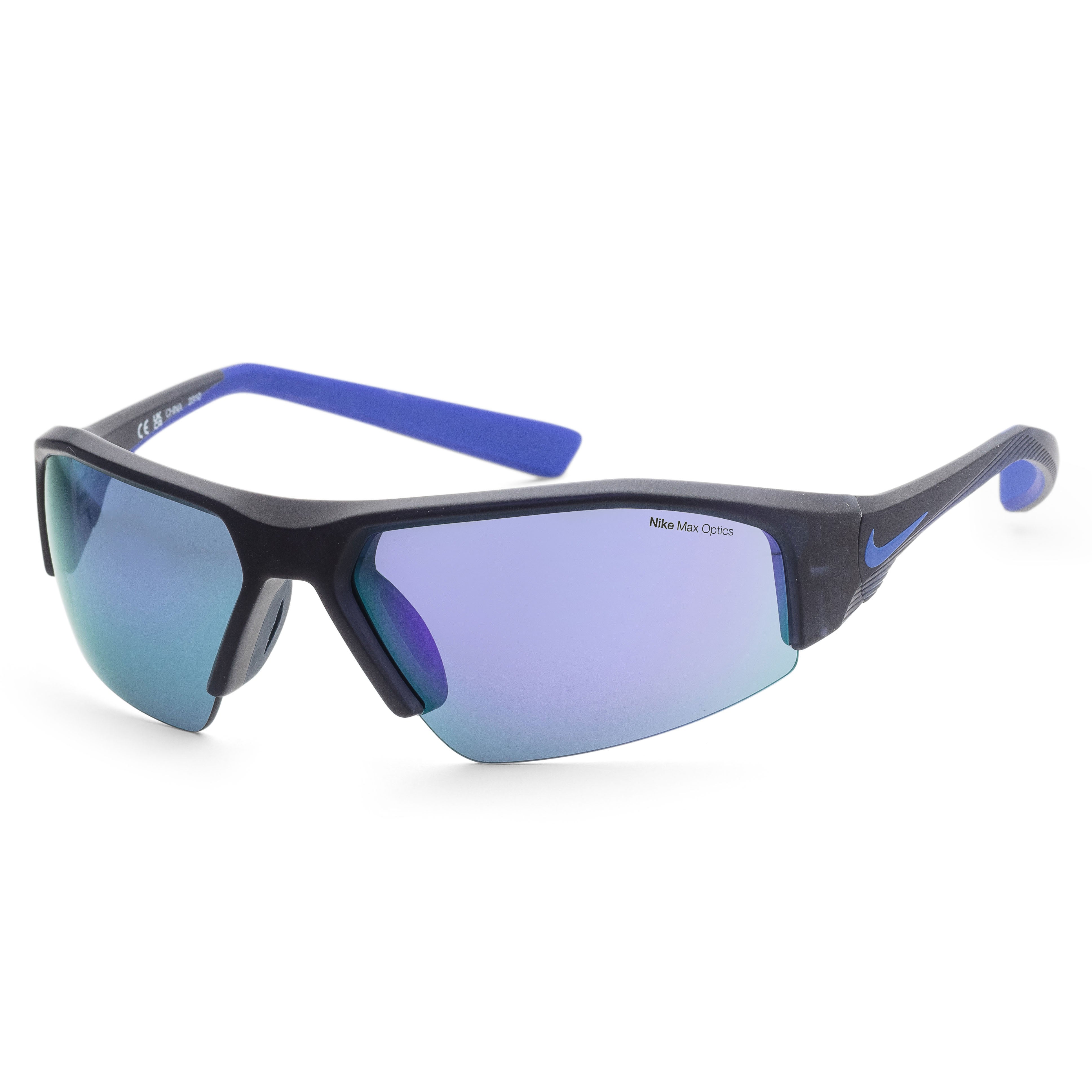 Nike Men's Skylon 70mm Matte Obsidian Sunglasses Dv2151-451 In Blue