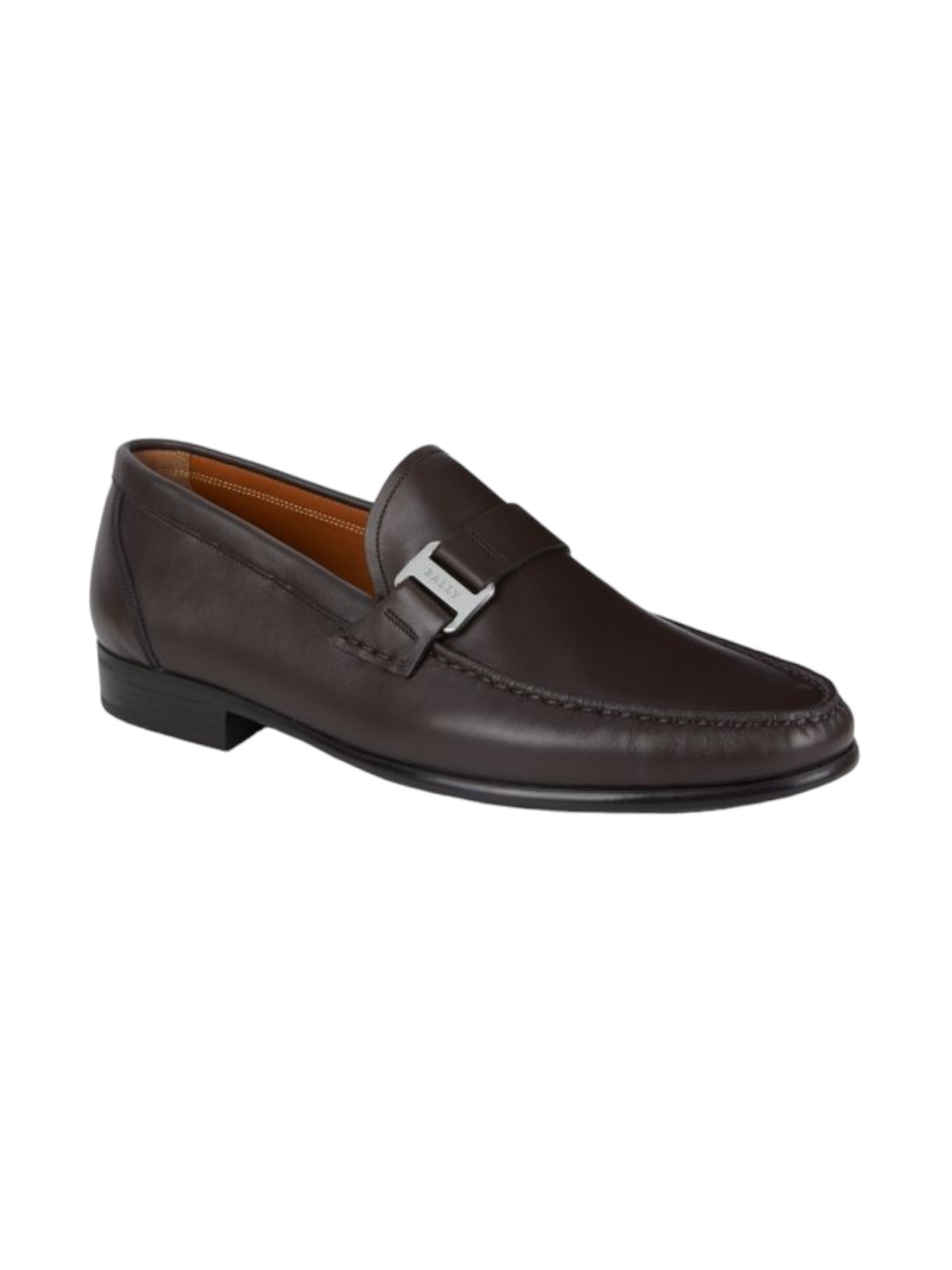 Shop Bally Colbar Men's 6230231 Chocolate Loafers In Grey
