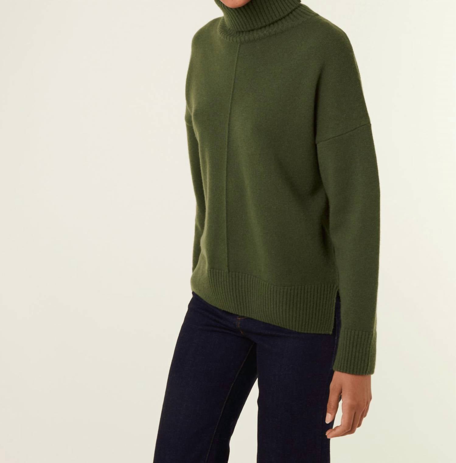 Shop Maison Montagut Adena Cashmere Turtleneck Sweater In Green