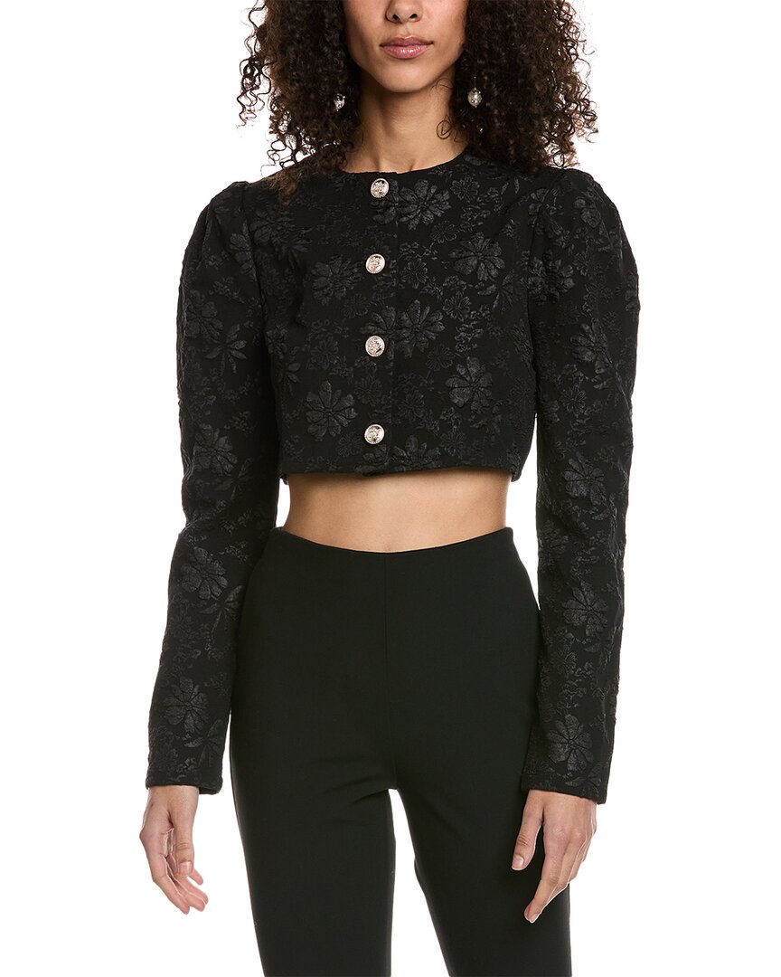 Colette Rose Puckered Jacket In Black