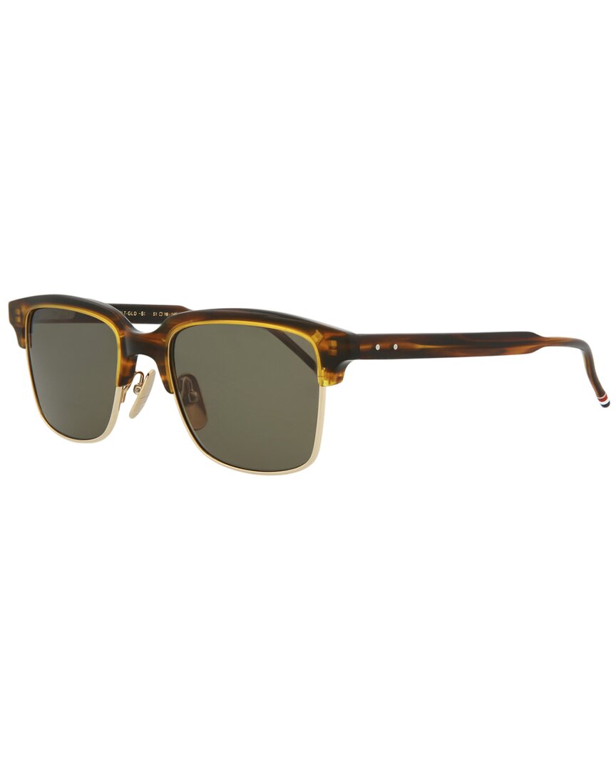 Thom Browne Unisex Tb709 51mm Sunglasses In Green