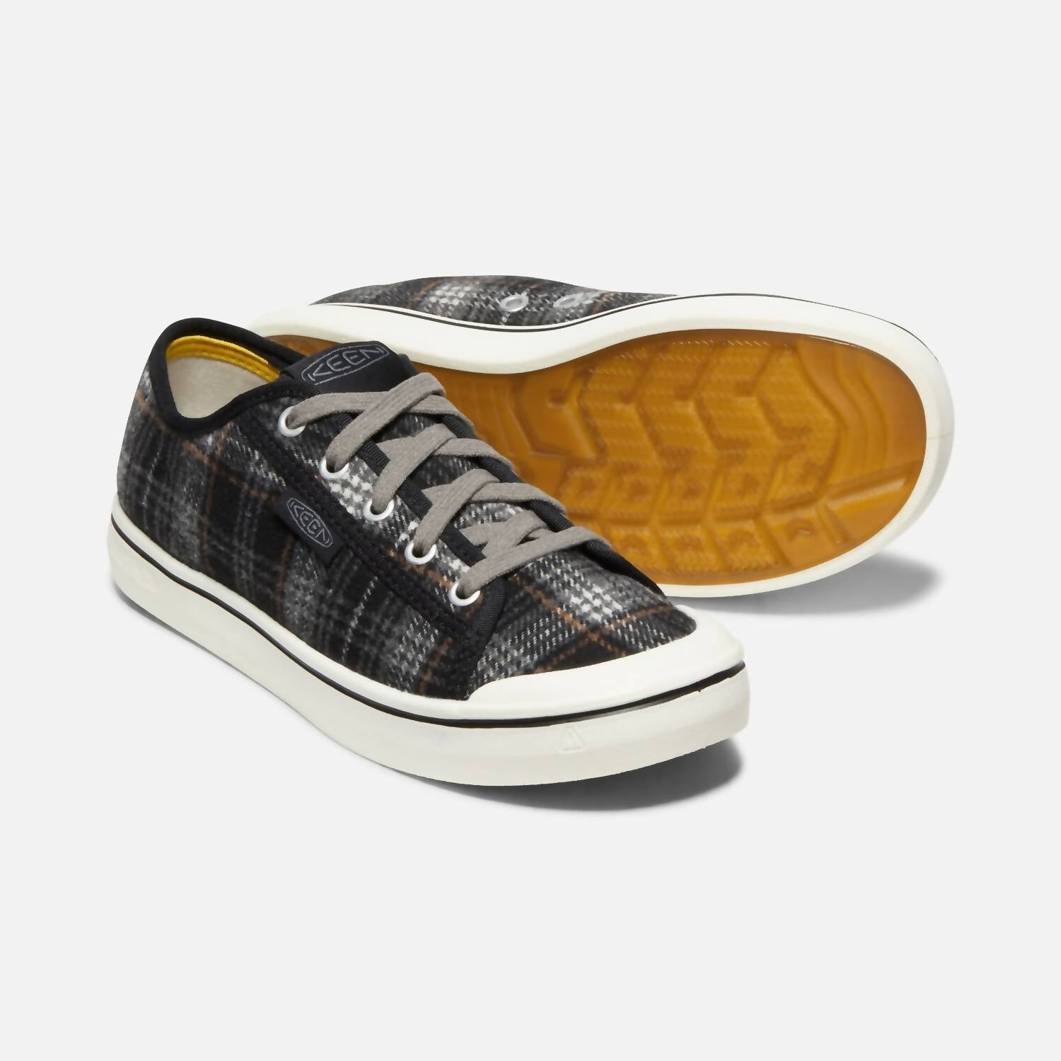 Shop Keen Elsa Sneaker In Black Plaid/steel Grey