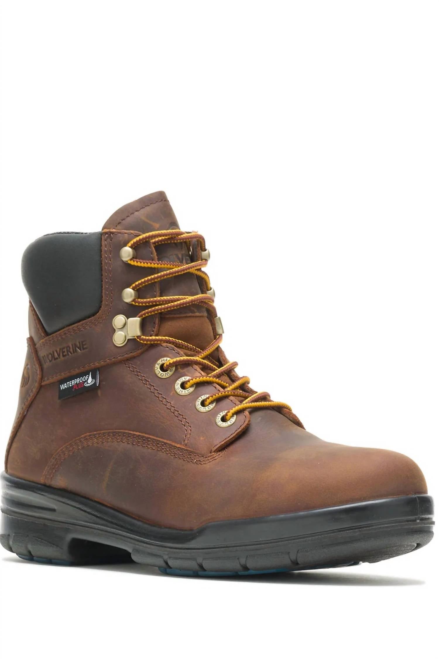 Wolverine Men's Durashocks Sr Safety Boots - Medium In Dark Brown In Brown