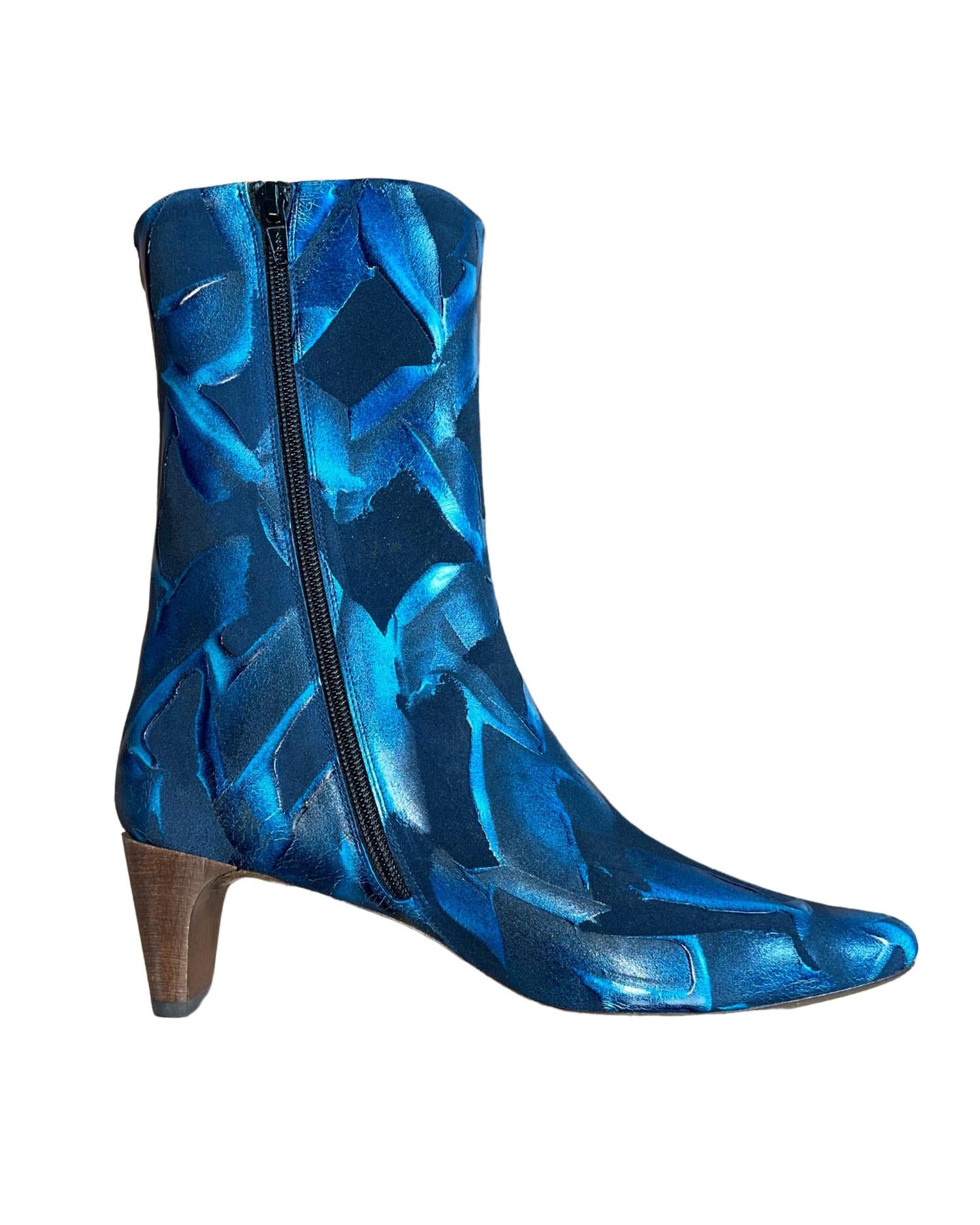 Shop Coclico Wakame Bootie In Stucco Blue