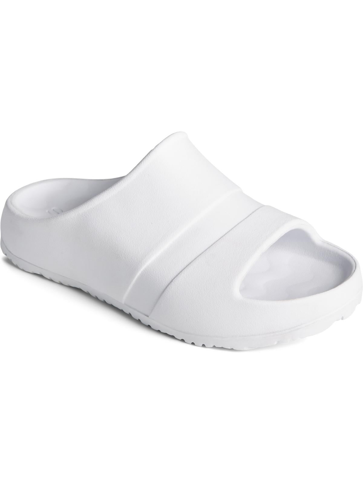 Shop Sperry Float Womens Slip On Comfort Slide Sandals In White