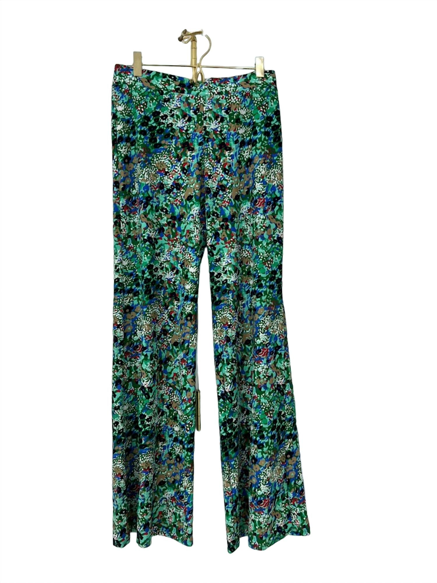 Shop Jude Connally Trixie Pant In Watercolor Floral Green